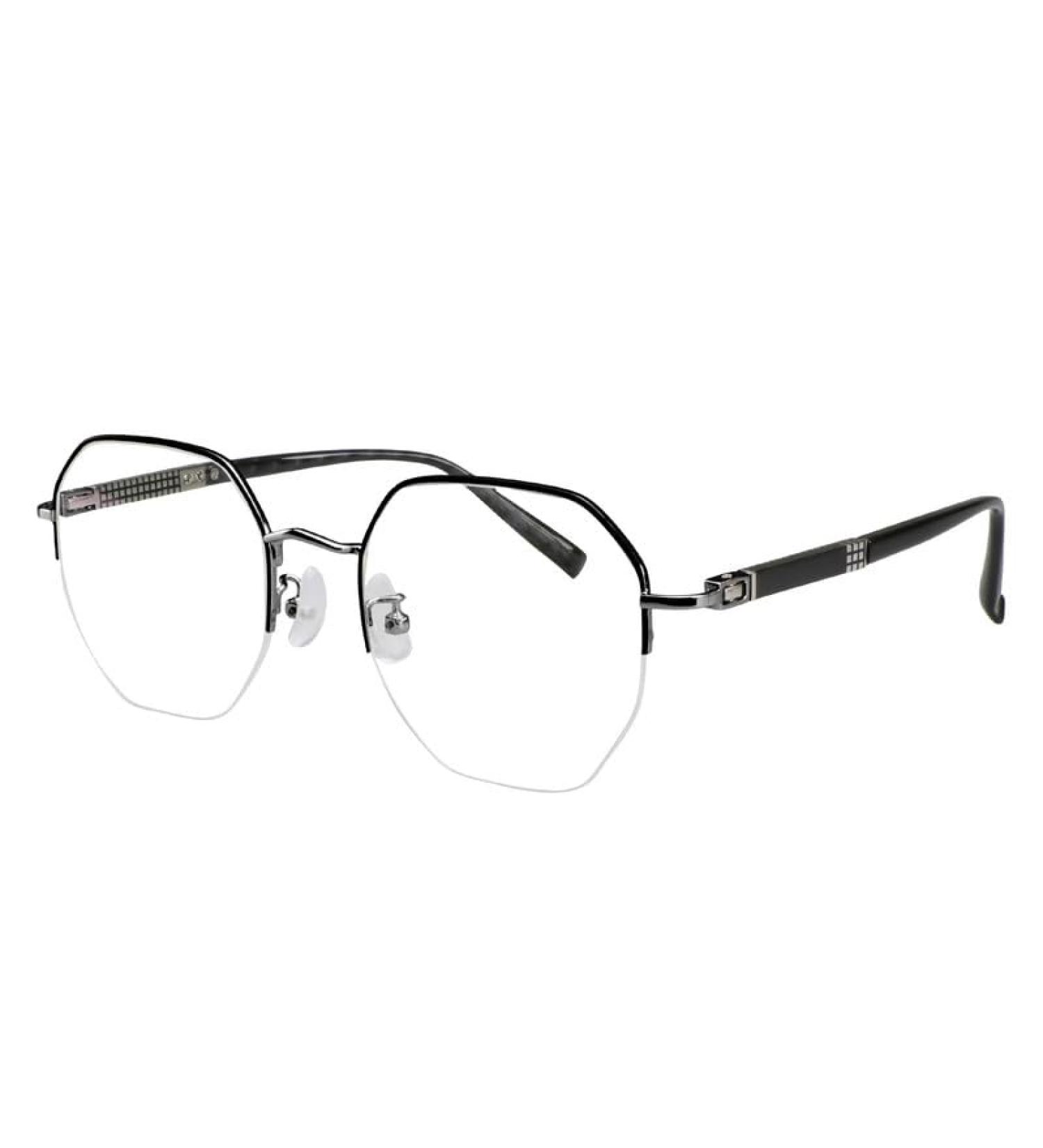 YEIN Blue Light Blocking Glasses for Men & Women | Anti Eyestrain Half Frame Glasses | Gaming TV & Computer Use | Grey +0.00 Magnification - Buy Online on GoSupps.com
