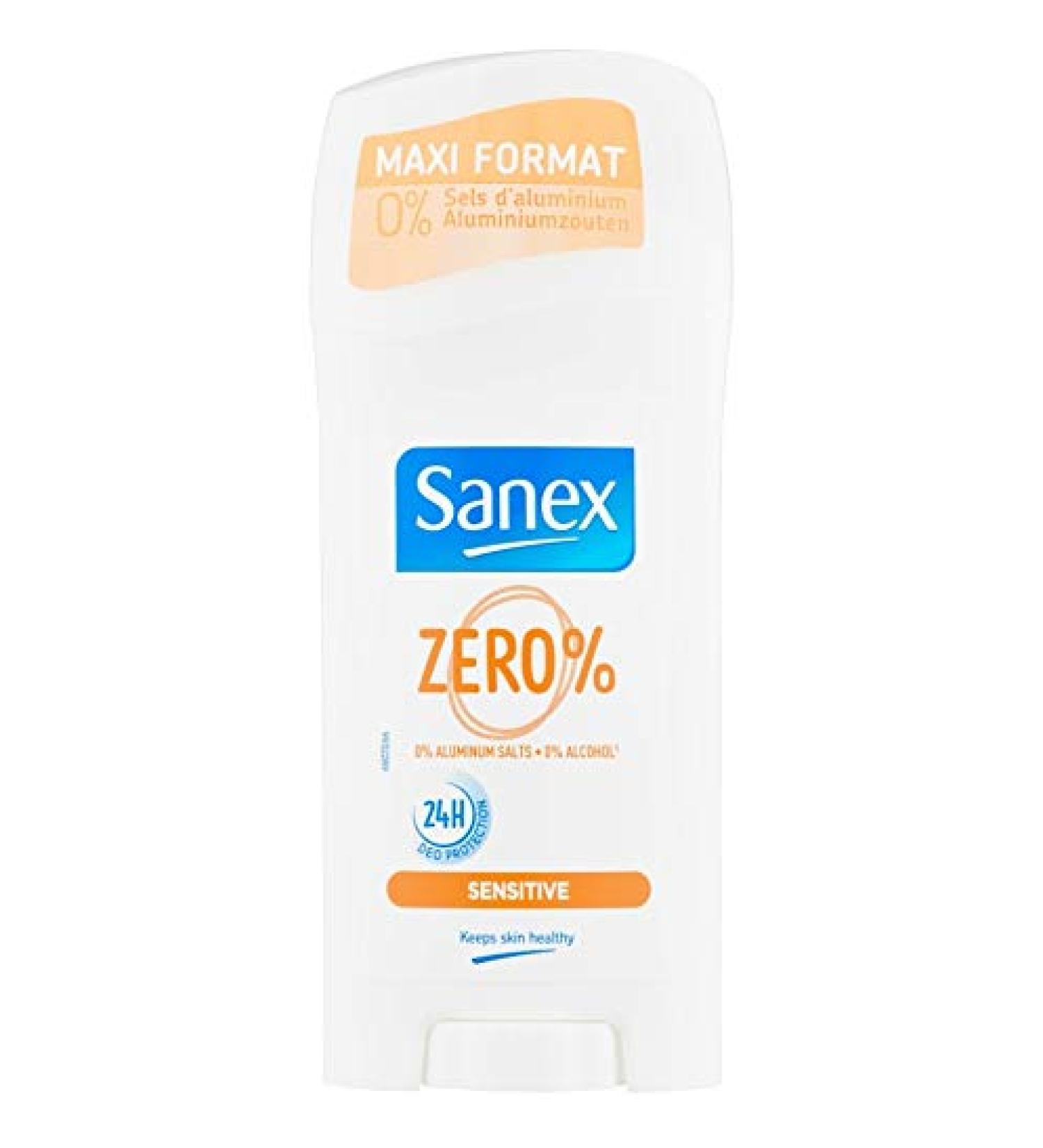 Sanex SANEX Pack of 12 stick deodorants for men/women "Zero% Sensitive" - 12 x 65 ml