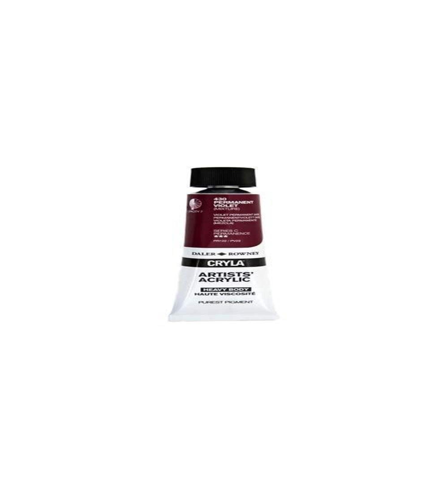 Daler-Rowney Cryla Acrylic 75 ml Permanent Violet Professional Artists