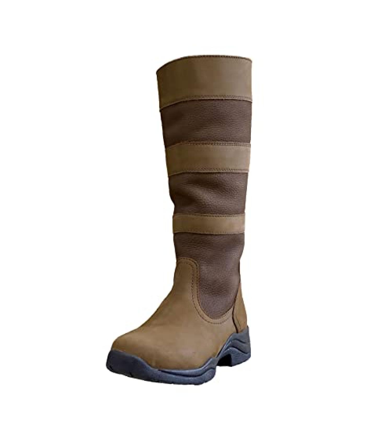 One Stop Equine Shop BasEQ Lindsey Women's Back Zip Lifestyle Boots 7 Brown - Premium Equestrian Footwear - Buy Online on GoSupps.com