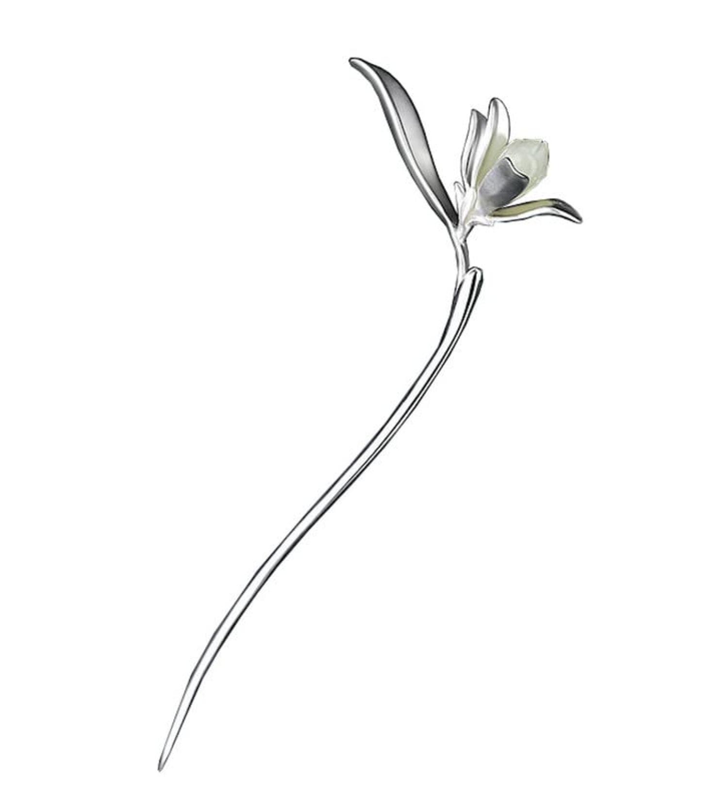 HangErFeng Silver Hairpin Han fu Accessories Mulan Hair Stick 601 OneSize - Buy Online on GoSupps.com