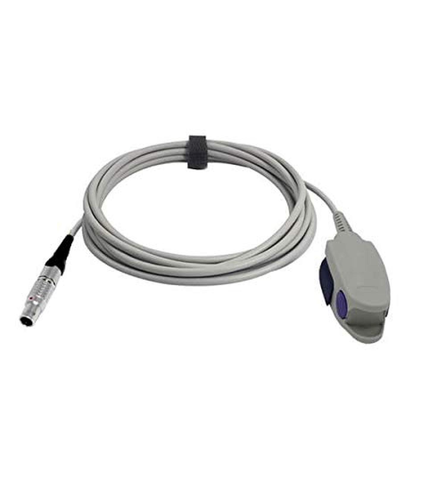 Sino-k Compatible for Invivo Spo2 Sensor Fingerclip 9383 9.8 ft 7 Pins Connector FDA/CE Approved