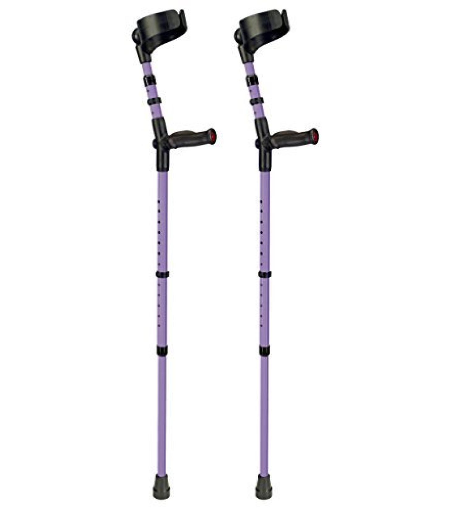 Ossenberg Purple Full Cuff Forearm Crutches with Anatomic Soft Grip