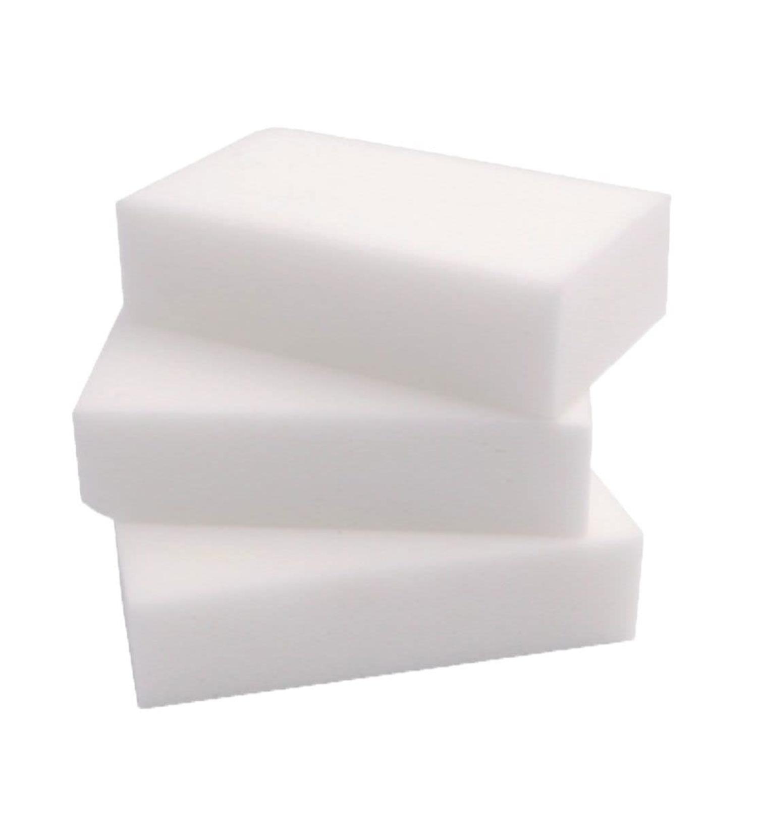Abbey 10-Pack White Magic Eraser Sponges for Stain & Mark Removal - Ideal for Walls, Kitchens, Bathrooms - Melamine Cleaning Sponge - 25.5x8.99x5cm - Buy Online on GoSupps.com