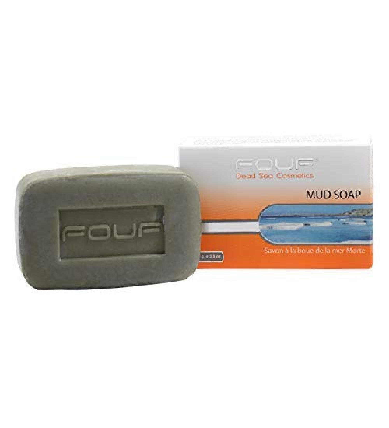 FOUF Dead Sea Mud Soap 3.5oz - Revitalize Your Skin Naturally | International Shipping Available - Buy Online on GoSupps.com