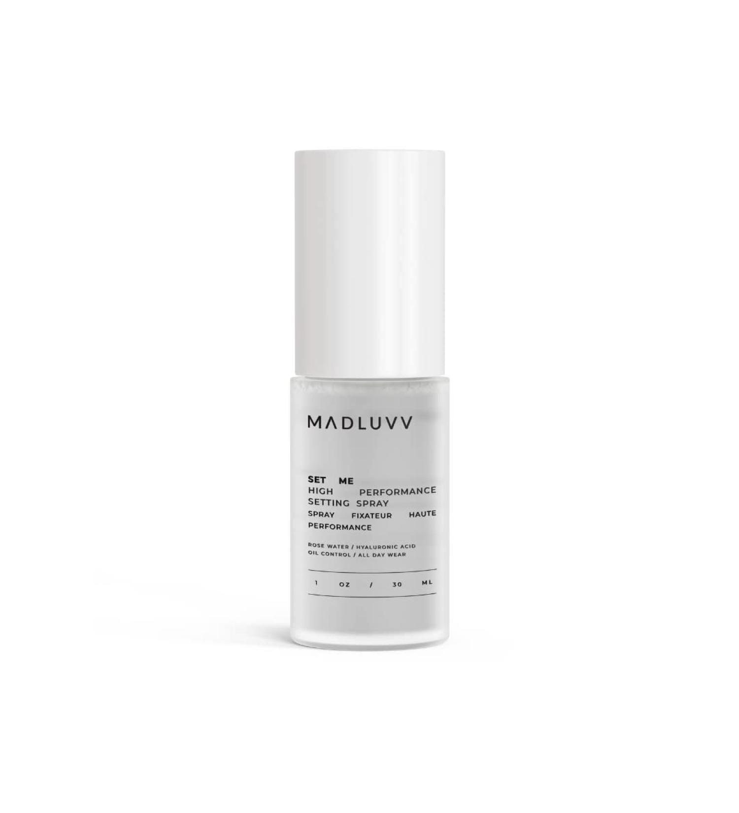 MADLUVV Illuminating Makeup Setting Spray - Hyaluronic Acid & Rosewater Mist for Hydrated Glow | 1 oz Mini - Buy Online on GoSupps.com