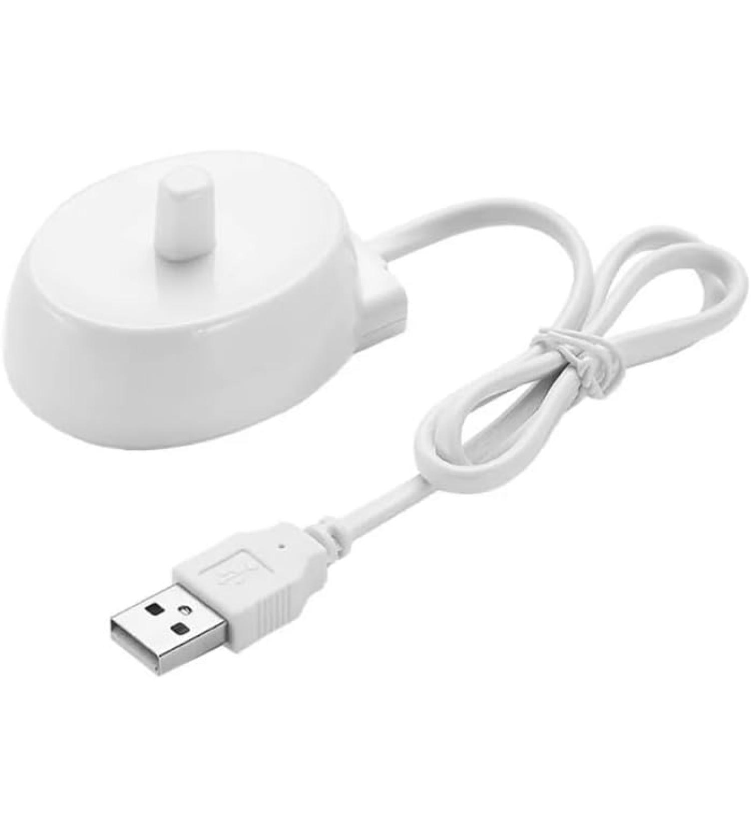 USB Charging Station Inductive Charger for Travel | Compatible with Braun Oral-B Electric Toothbrush - Buy Online on GoSupps.com