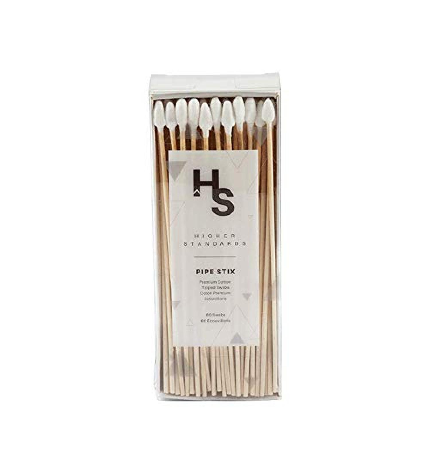 60 Pieces Pipe Stix - Double Purpose Cotton & Flat Lace Design for Efficient Cleaning & Improved Air Flow | Multi-Purpose Device Maintenance - Buy Online on GoSupps.com
