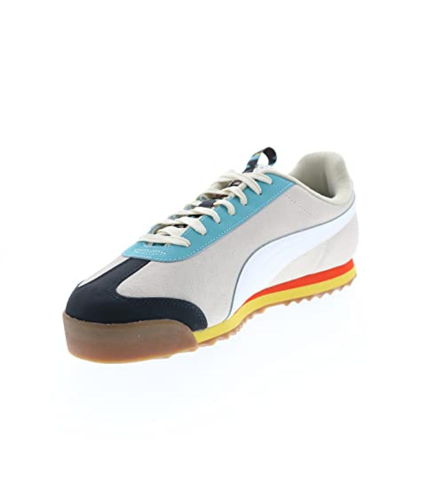 PUMA Men's Roma Basic HC Lifestyle Sneakers Shoes 11.5 - White Porcelain - Buy Online on GoSupps.com