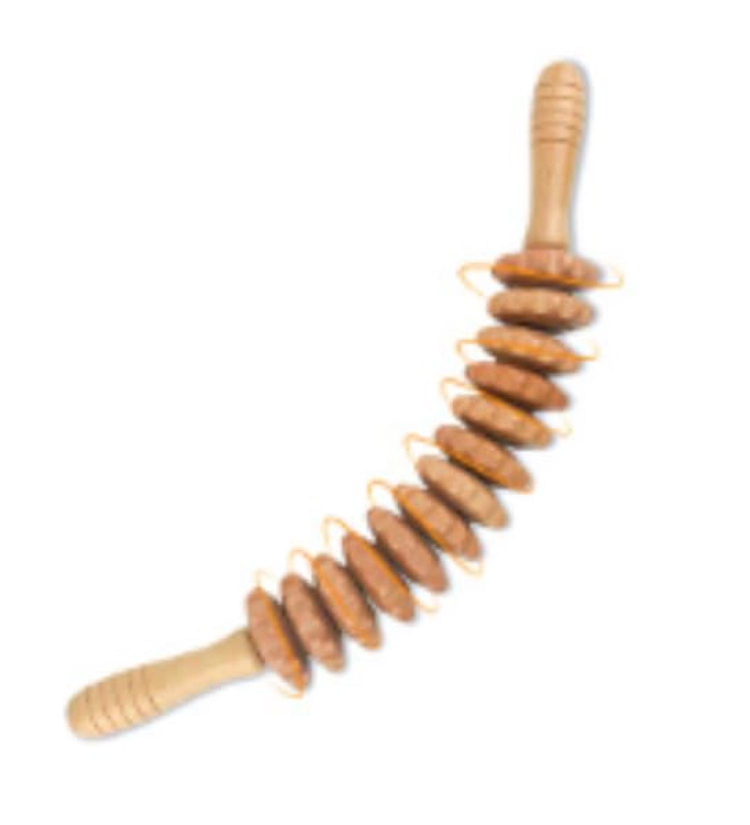Coriver Wooden Massage Device Rollstab - 42.5 cm | Wood Therapy for Thighs | Anti-Cellulite Tool | Relaxation & Muscle Relief - Buy Online on GoSupps.com