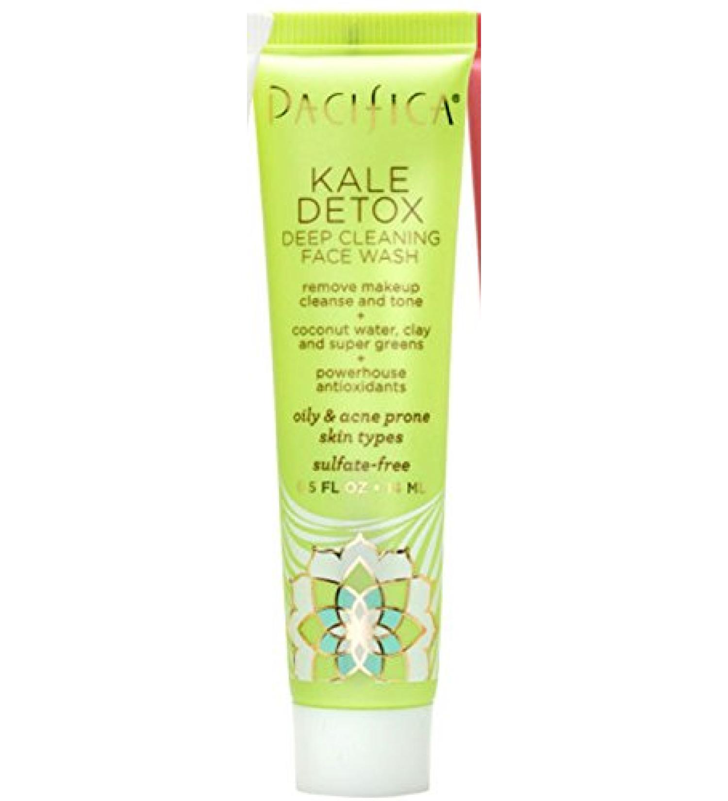 Pacifica Kale Detox Deep Cleansing Face Wash 100% Vegan 0.5 oz Travel Size