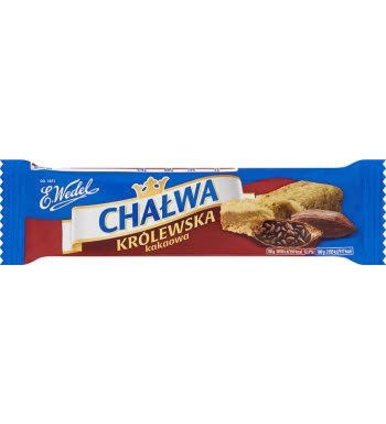 Wedel sesame halva with cocoa///Chalwa krolewska kakaowa 50g