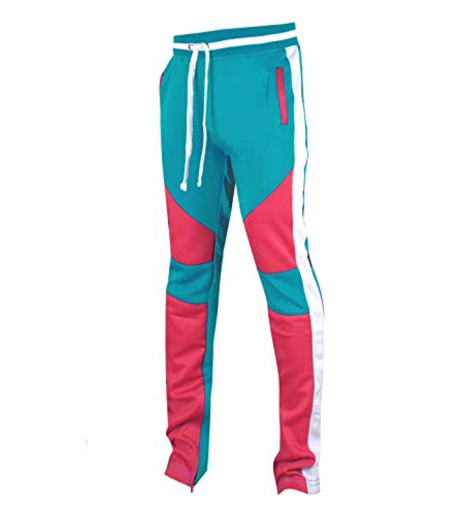 SCREENSHOT Mens Streetwear Premium Slim Fit Track Pants - Turquoise, X-Large - Buy Online on GoSupps.com