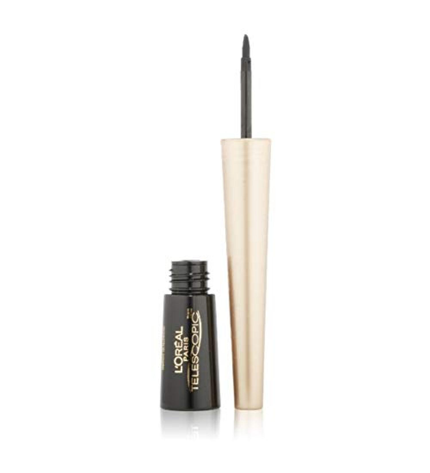 L'Oreal Telescopic Precision Liquid Eyeliner Black 810 0.08 oz (Pack of 2)