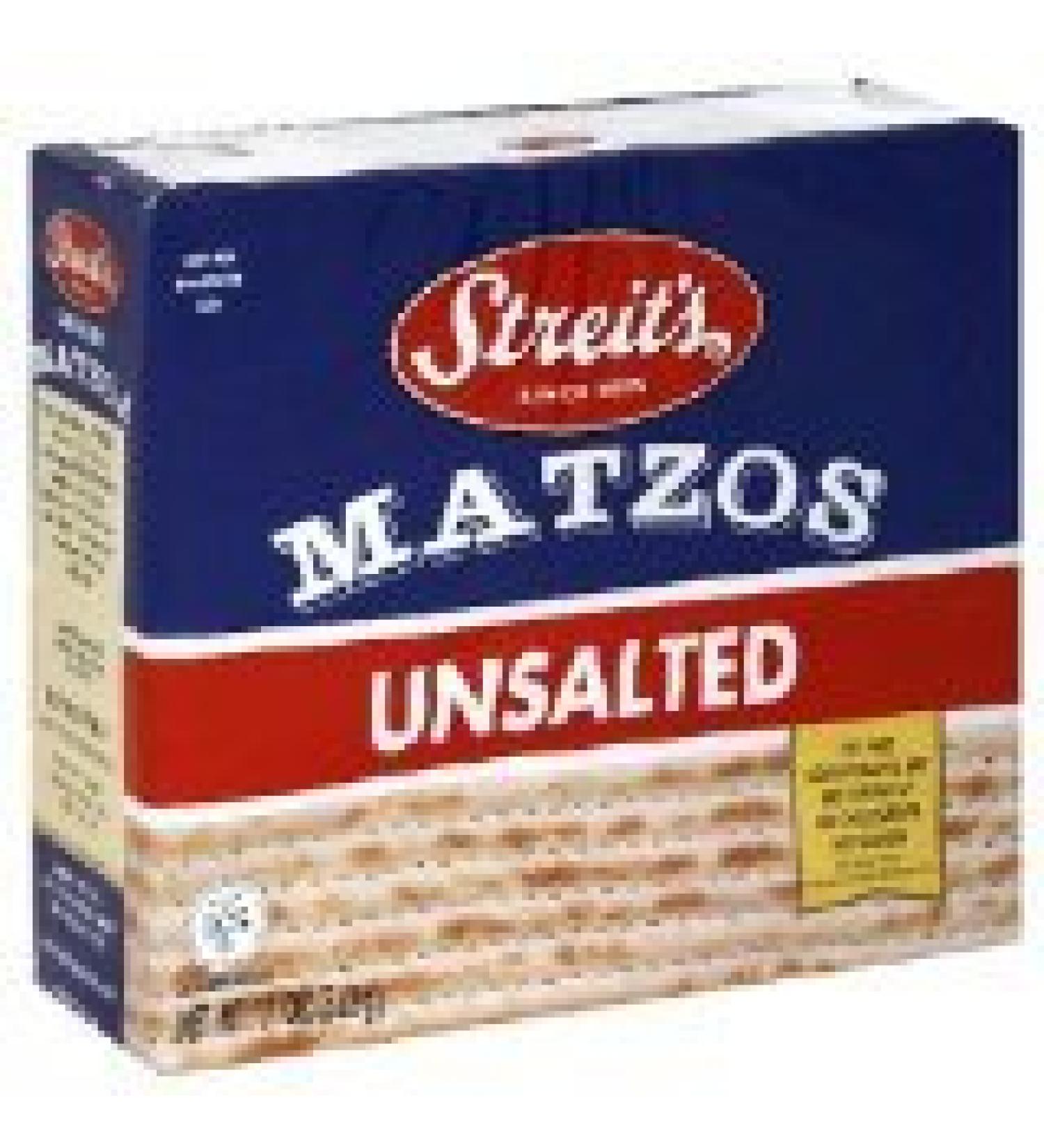 Streit's Unsalted Matzo, 11 Ounce (4-Pack Total of 44 Oz) 11 Ounce (Pack of 4)
