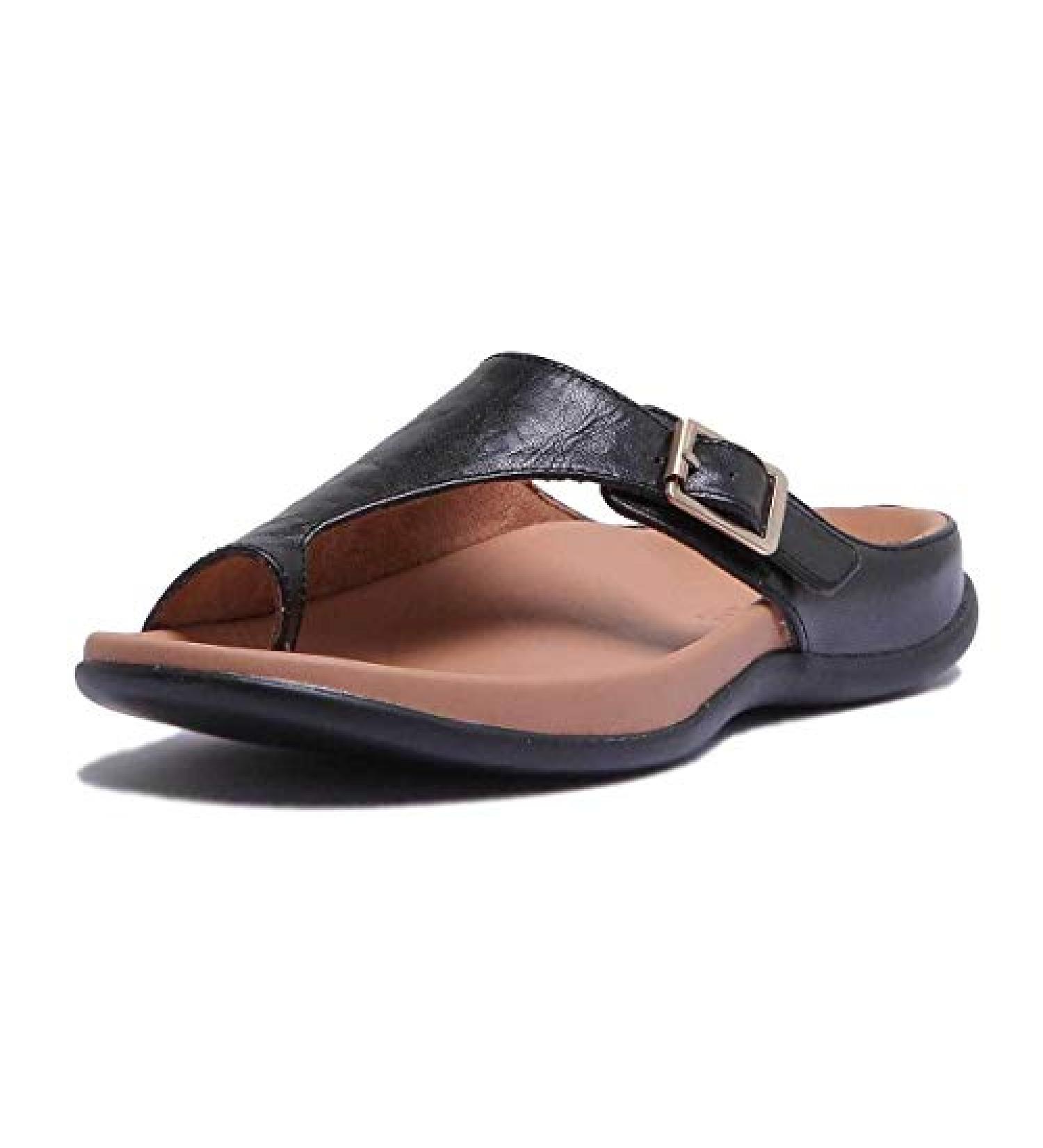 Strive Java Women's Comfort Sandals Black 6.5-7 | Arch Supportive & Comfortable - Buy Online on GoSupps.com