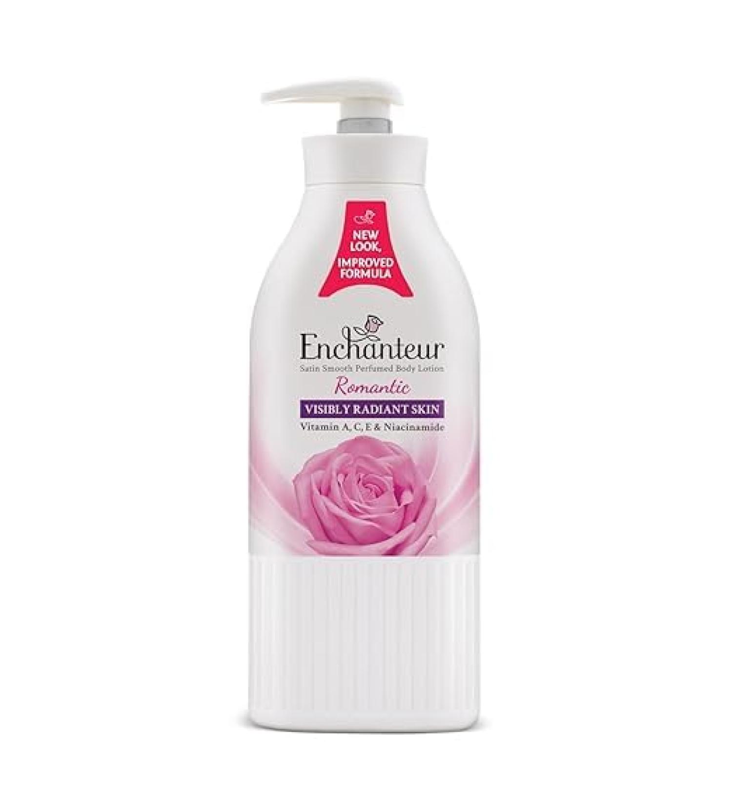 Encha_nteur Romantic Perfumed Body Lotion | Non-Greasy Aloe Vera & Olive Butter | Satin Smooth Skin | Floral French Fragrance | 500ml | Shop Internationally - Buy Online on GoSupps.com