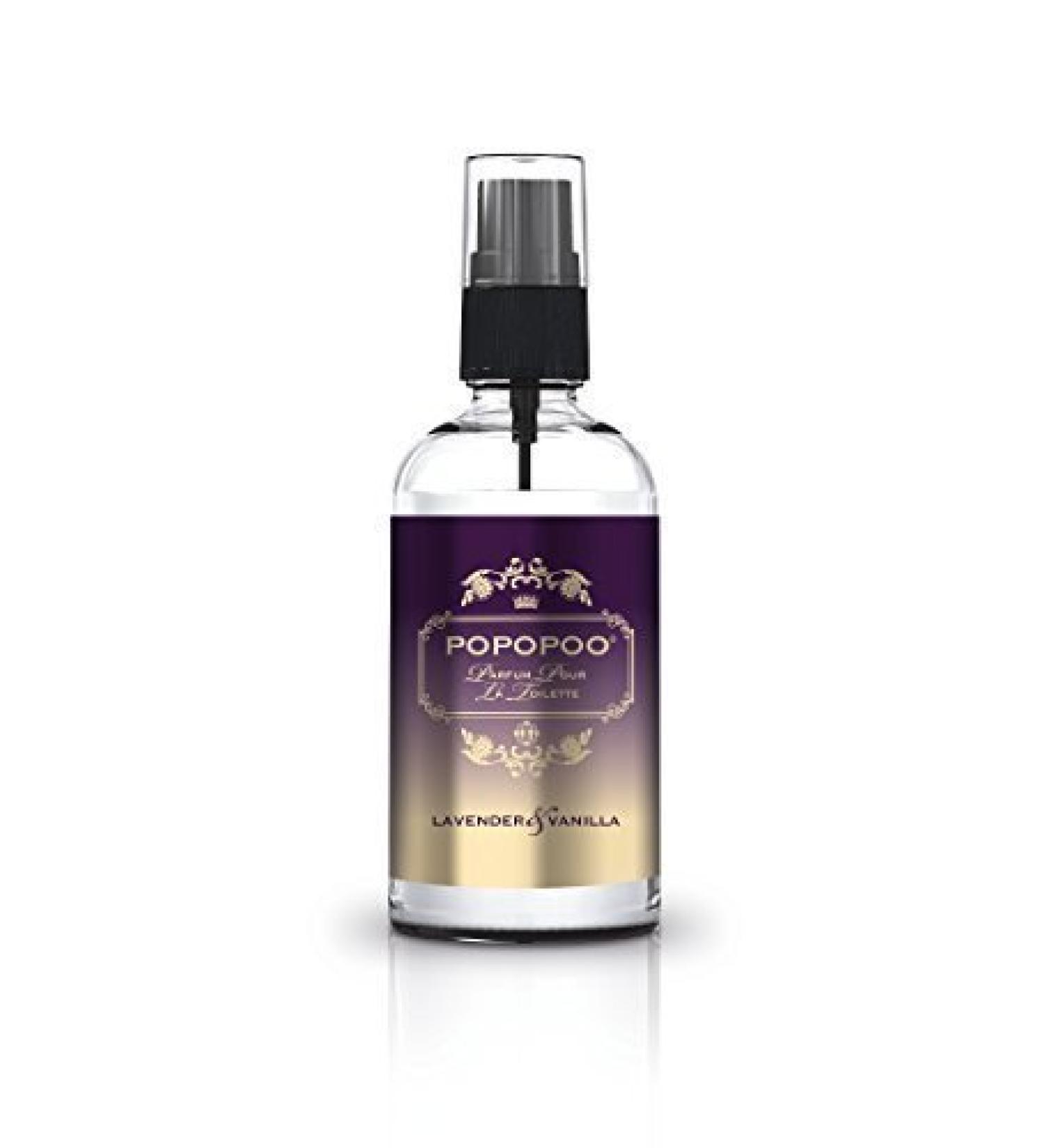 Popopoo 100ml Toilet Spray - Lavender Vanilla Odor Neutralizer for Bathroom & Office | Eliminate Toilet Smells Today! - Buy Online on GoSupps.com
