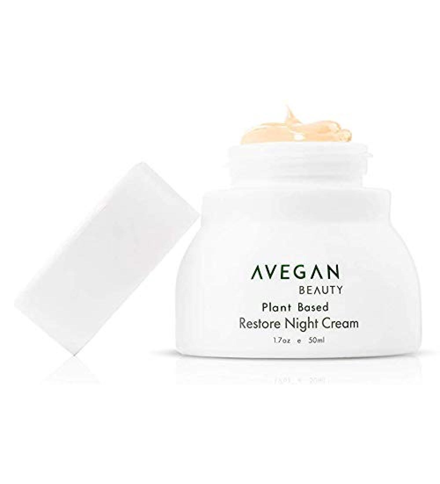 Ecco Bella Plant-Based Restore Night Cream - Anti-Aging Face Moisturizer with Vitamin C E & Chamomile Oil | Unscented | 1.7 oz | Firm Younger Skin | International Shipping - Buy Online on GoSupps.com