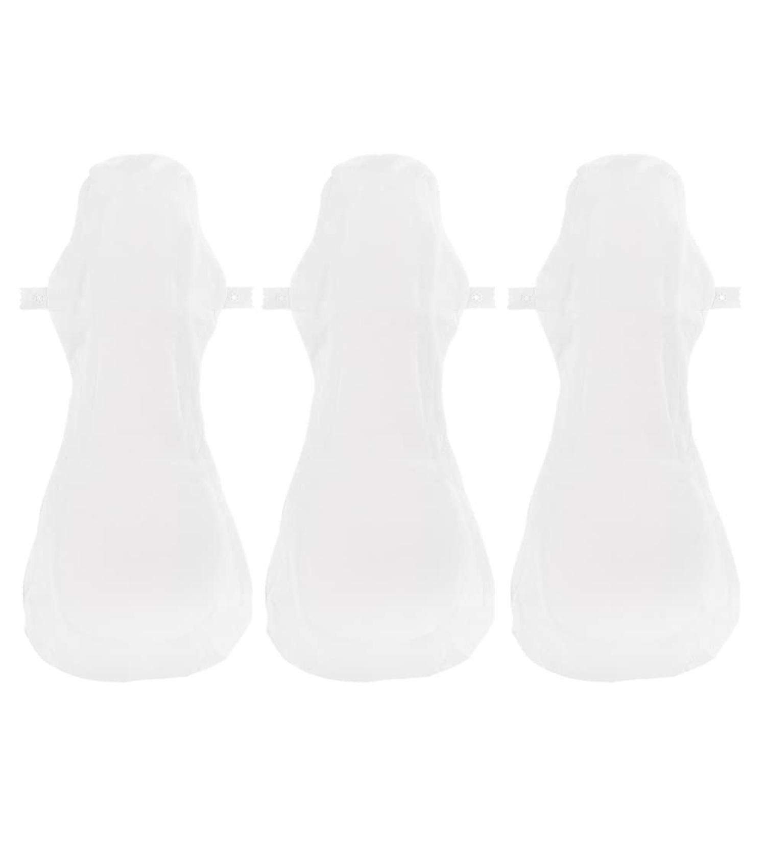 Healifty 3pcs Organic Cotton Menstrual Cloth Pads - Absorbent & Washable for Heavy Flow, Overnight, and Postpartum Use - Buy Online on GoSupps.com