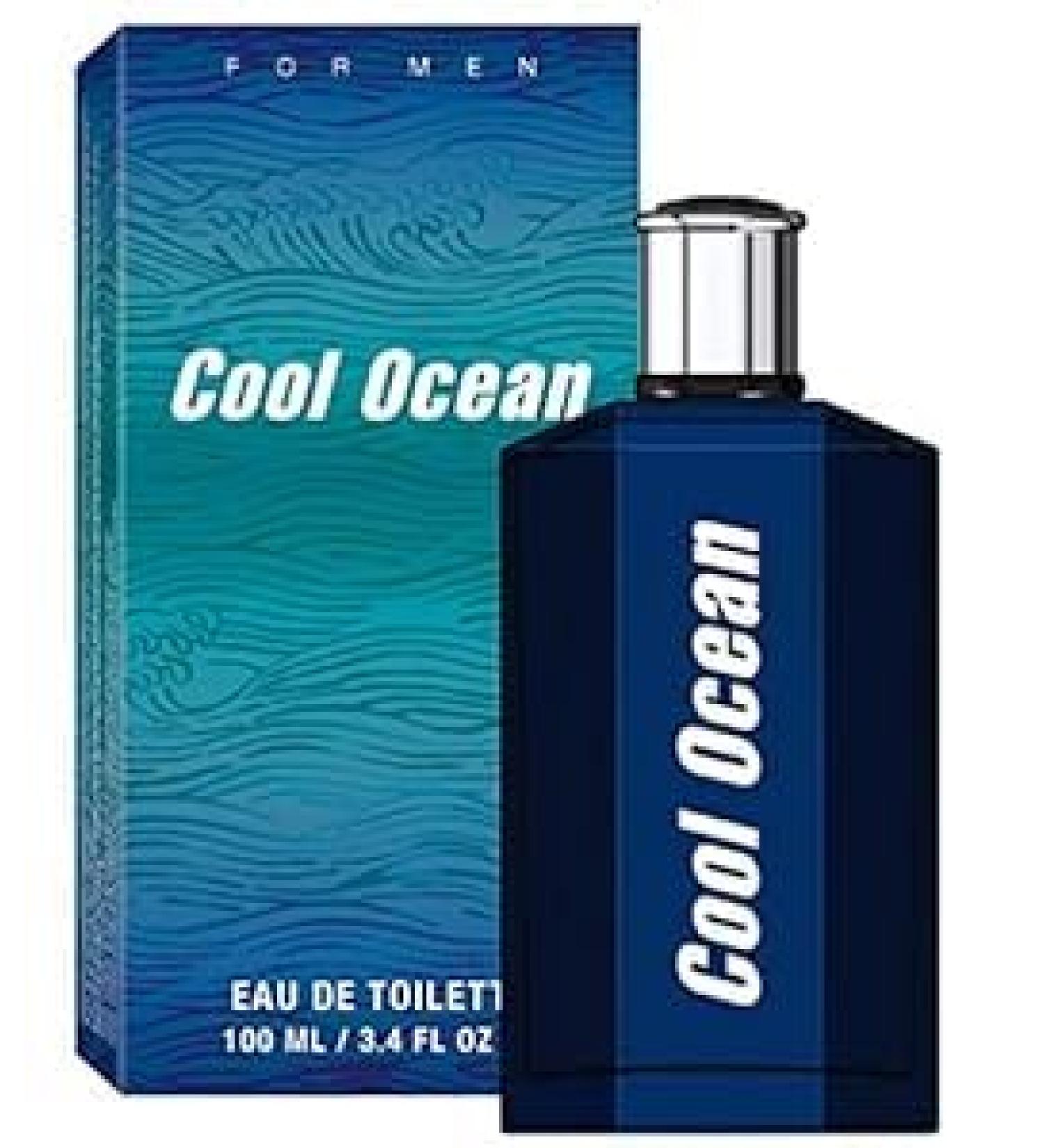 COOL OCEAN Eau de Toilette for Men 3.4 fl oz Fresh Aquatic Spray - Buy Online on GoSupps.com
