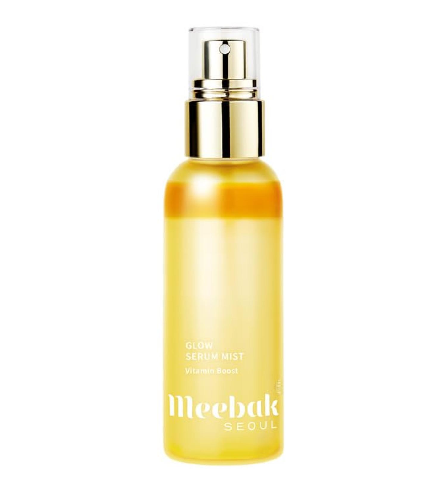 Meebak Glow Serum Mist | Hydrating Facial Spray with Squalane Yuja & Cica | Korean Skincare for Radiant Skin | 3.38 fl oz - Buy Online on GoSupps.com