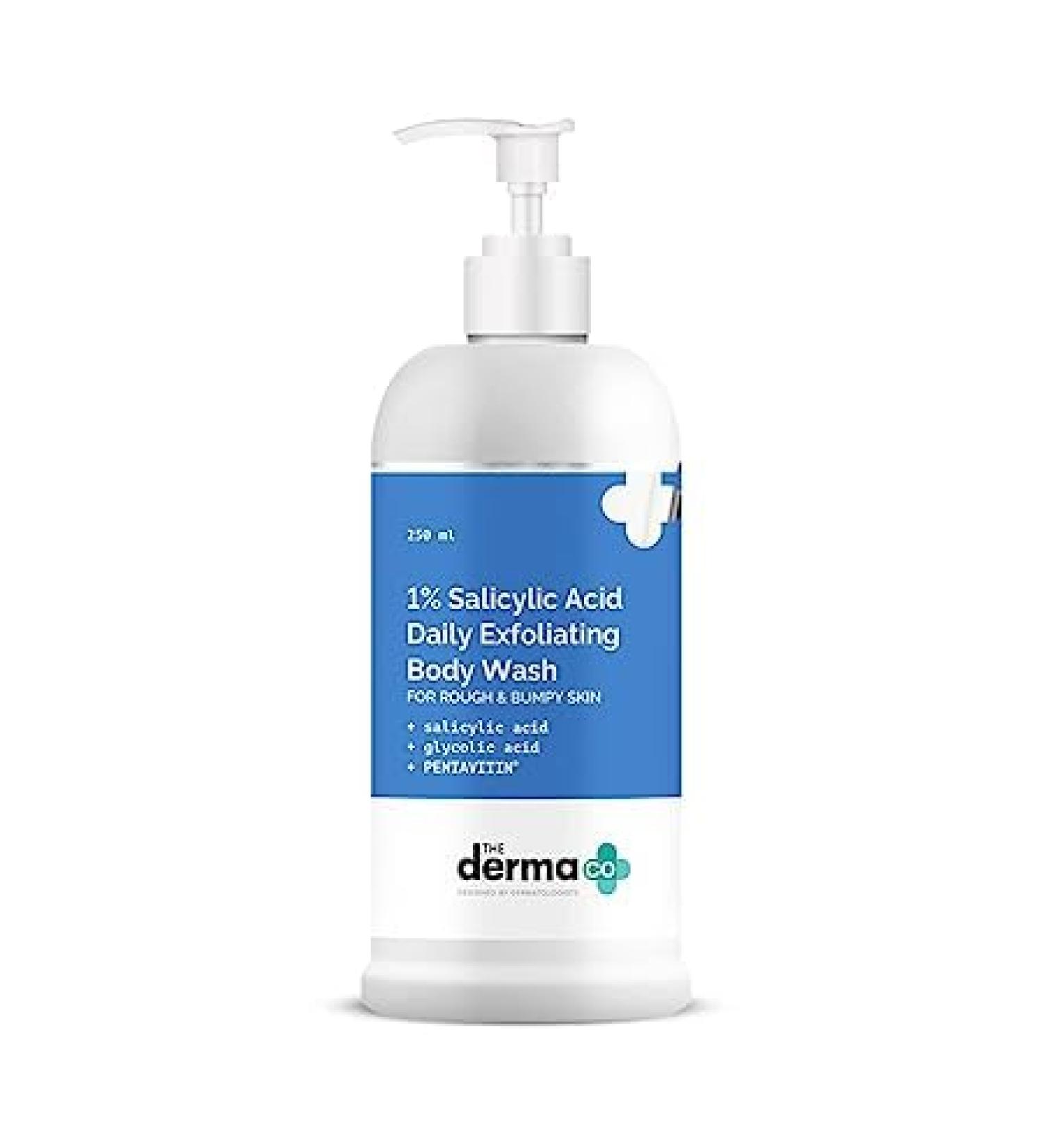 Dermas 1% Salicylic Acid Body Wash for Body Acne - Exfoliating & Cleansing 250ml - Buy Online on GoSupps.com