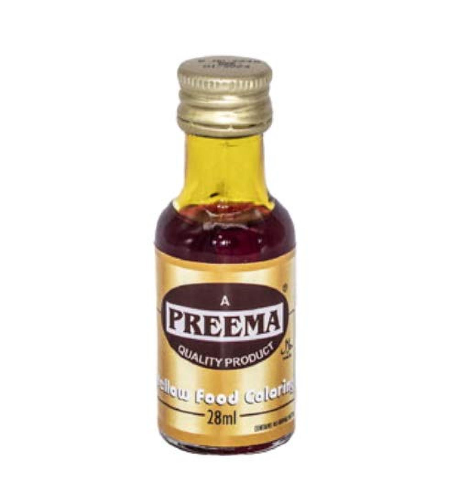 Preema Yellow Liquid Food Colouring 28ml