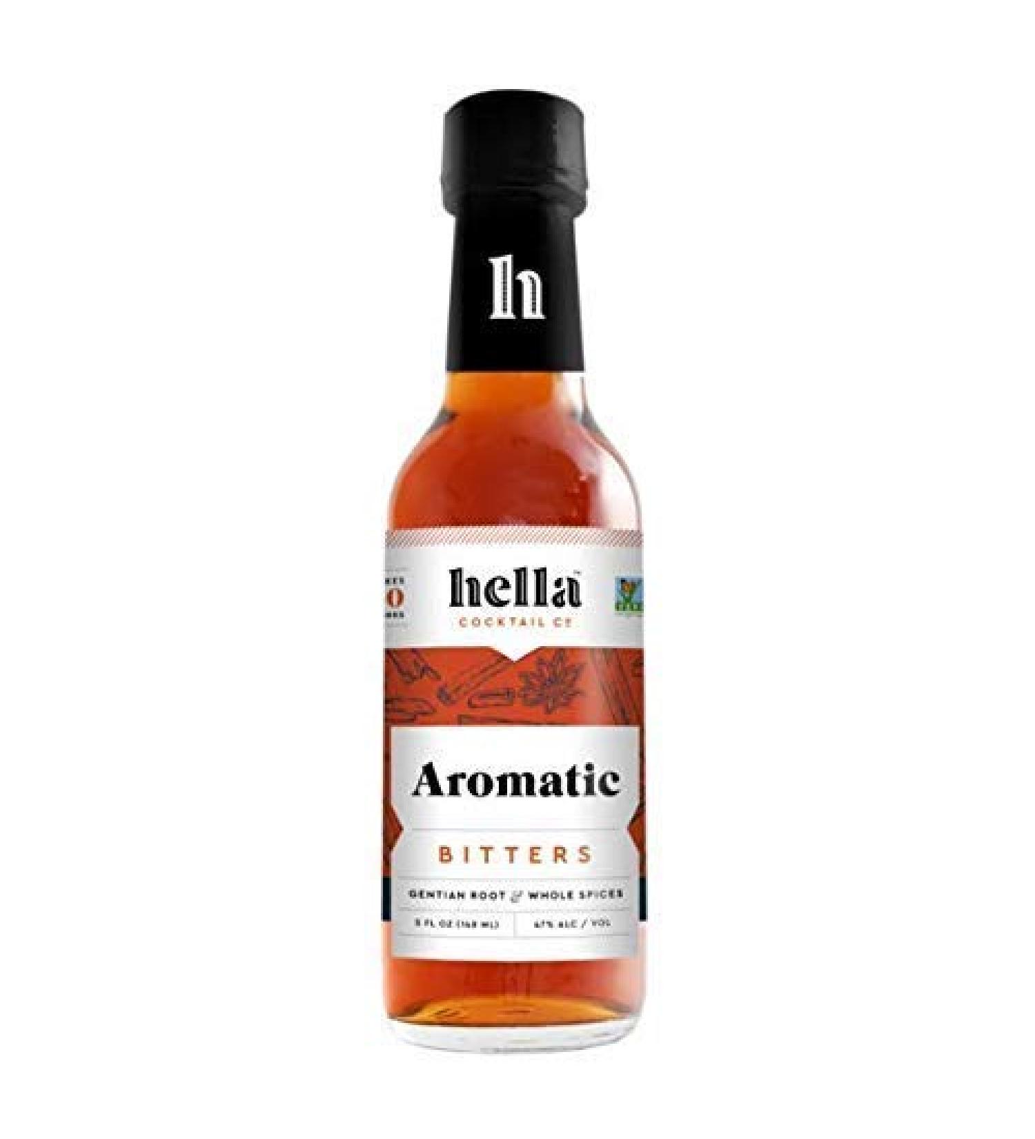 Hella Cocktail Co. Aromatic Bitters - Craft Bitters for Old Fashioned & Manhattan - 5 Fl Oz - Buy Online on GoSupps.com