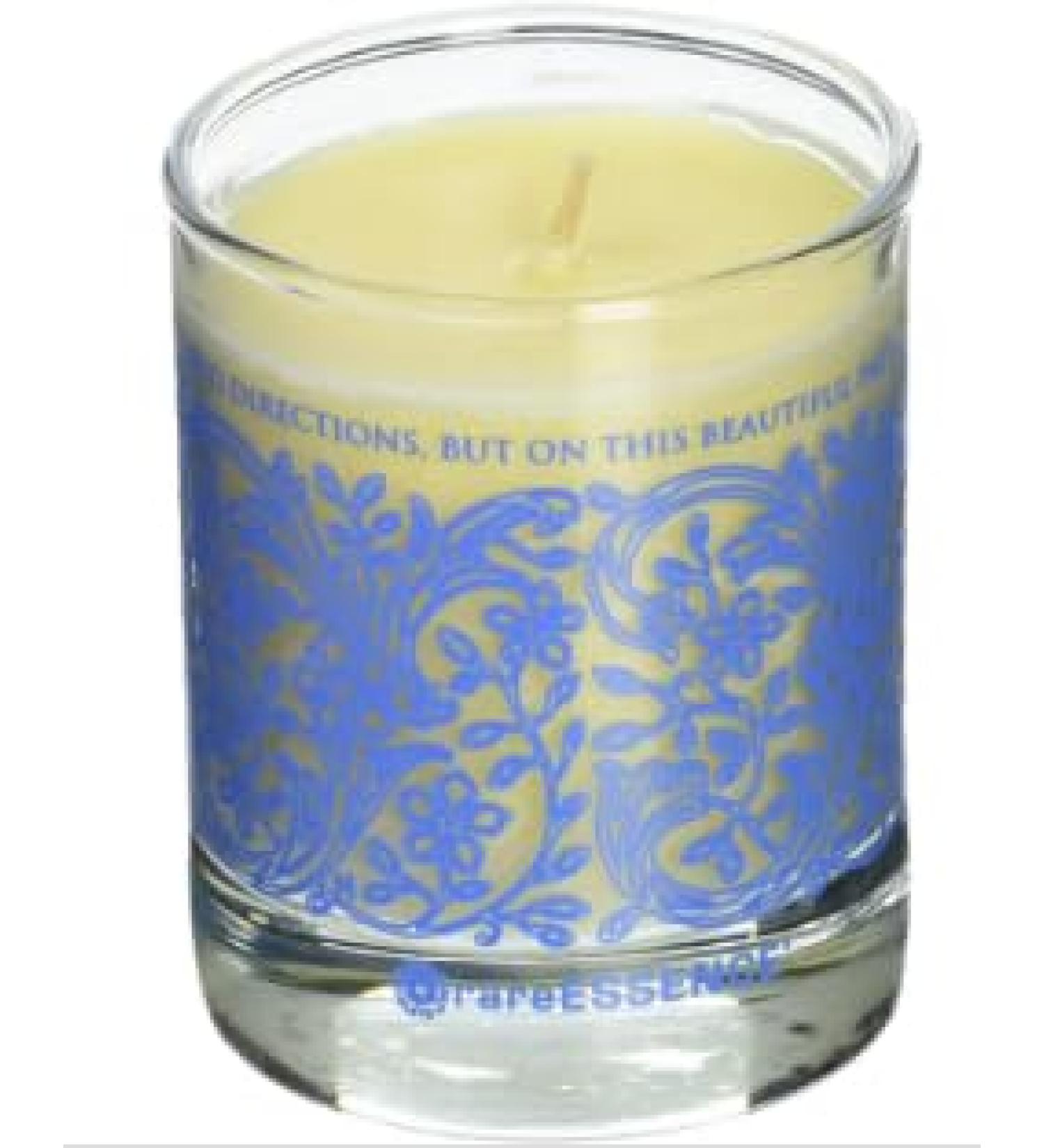 rareESSENCE Aromatherapy 100% Pure Essential Oils Spa Candle Peace 6 oz.