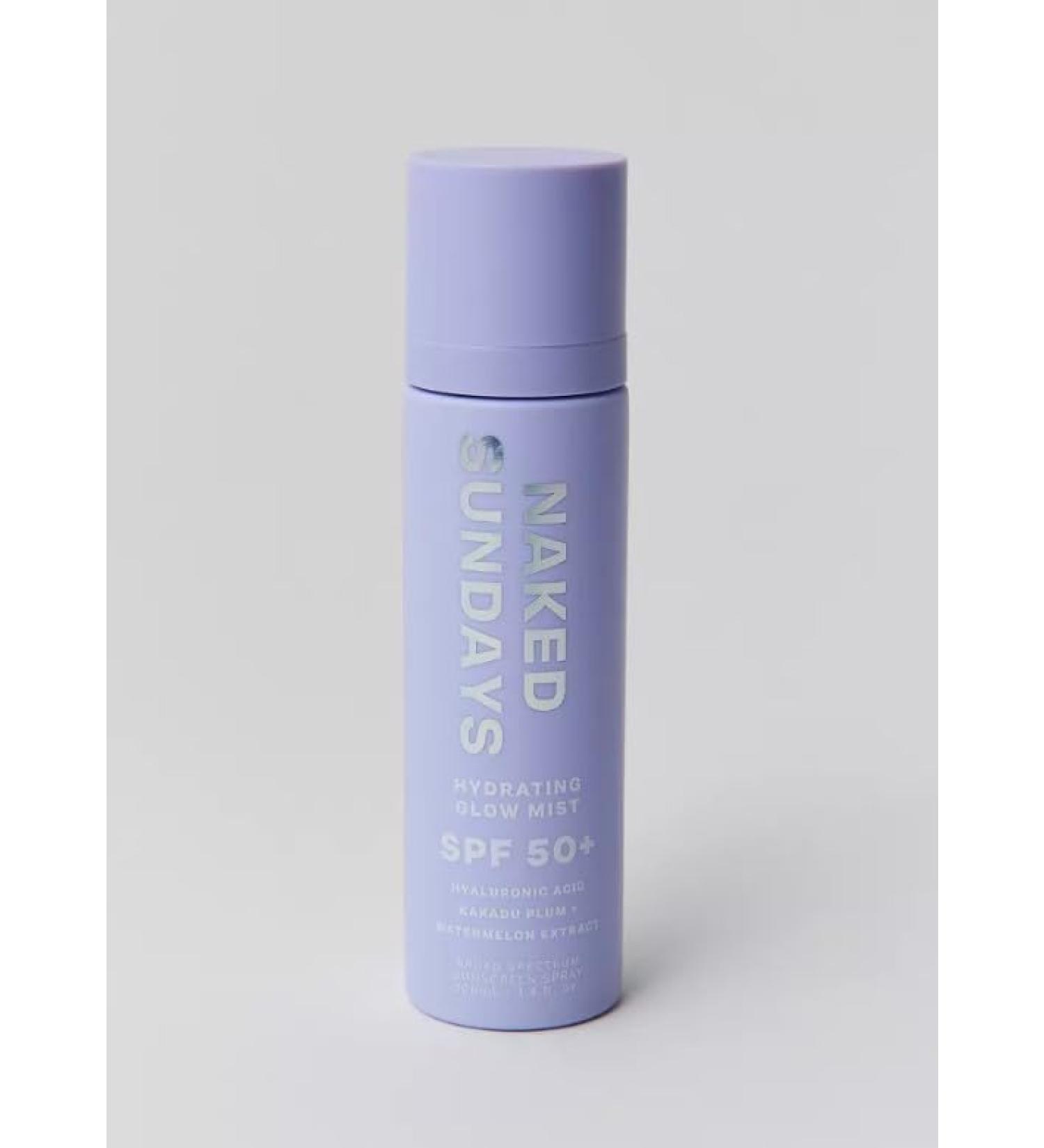 Naked Sundays SPF 50+ Hydrating Glow Mist | Hydrating Sunscreen Spray for All Skin Types | Shop Internationally - Buy Online on GoSupps.com