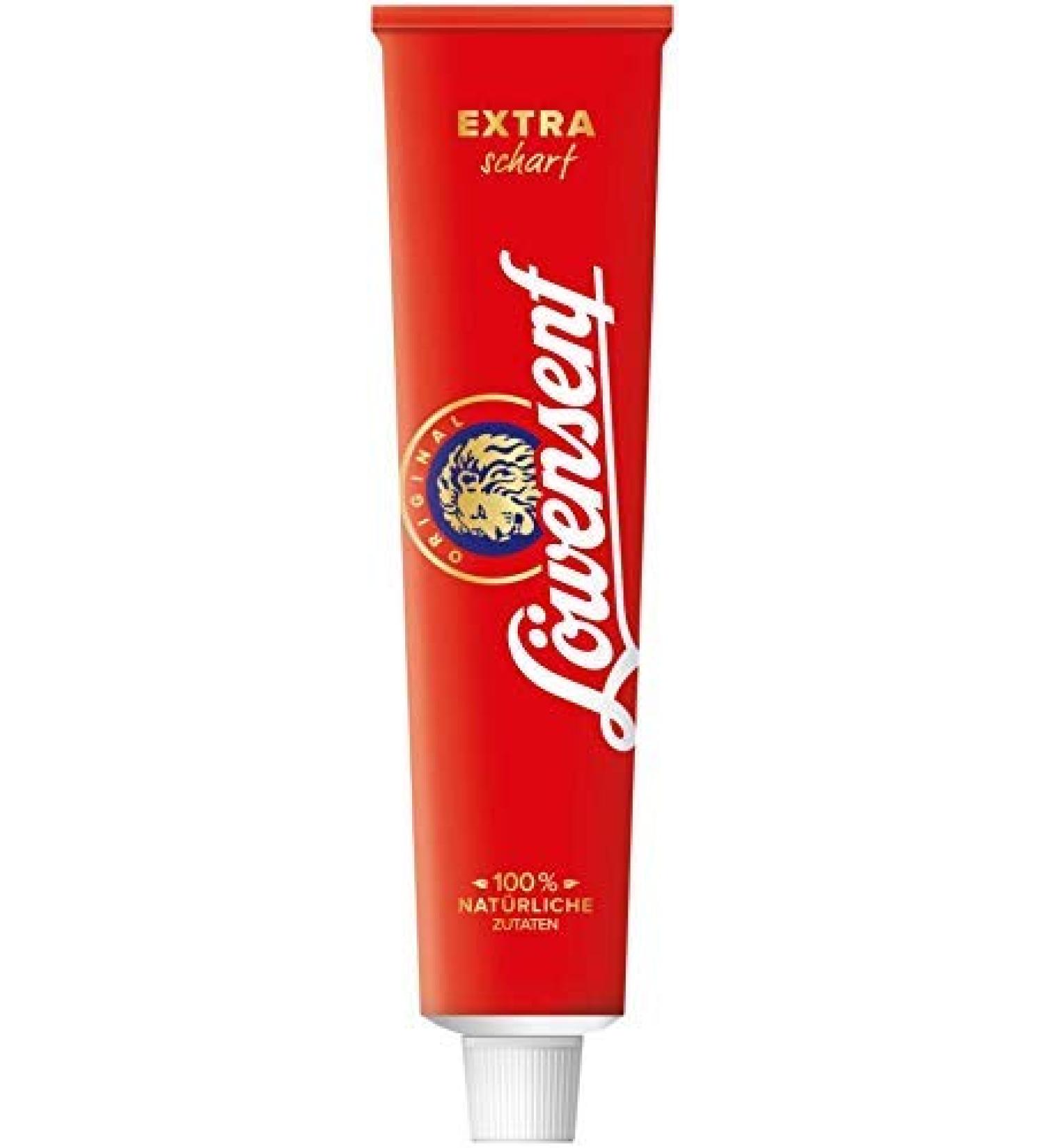 L wensenf Extra Hot German Mustard - 2 x 200 ml - Germany - Buy Online on GoSupps.com