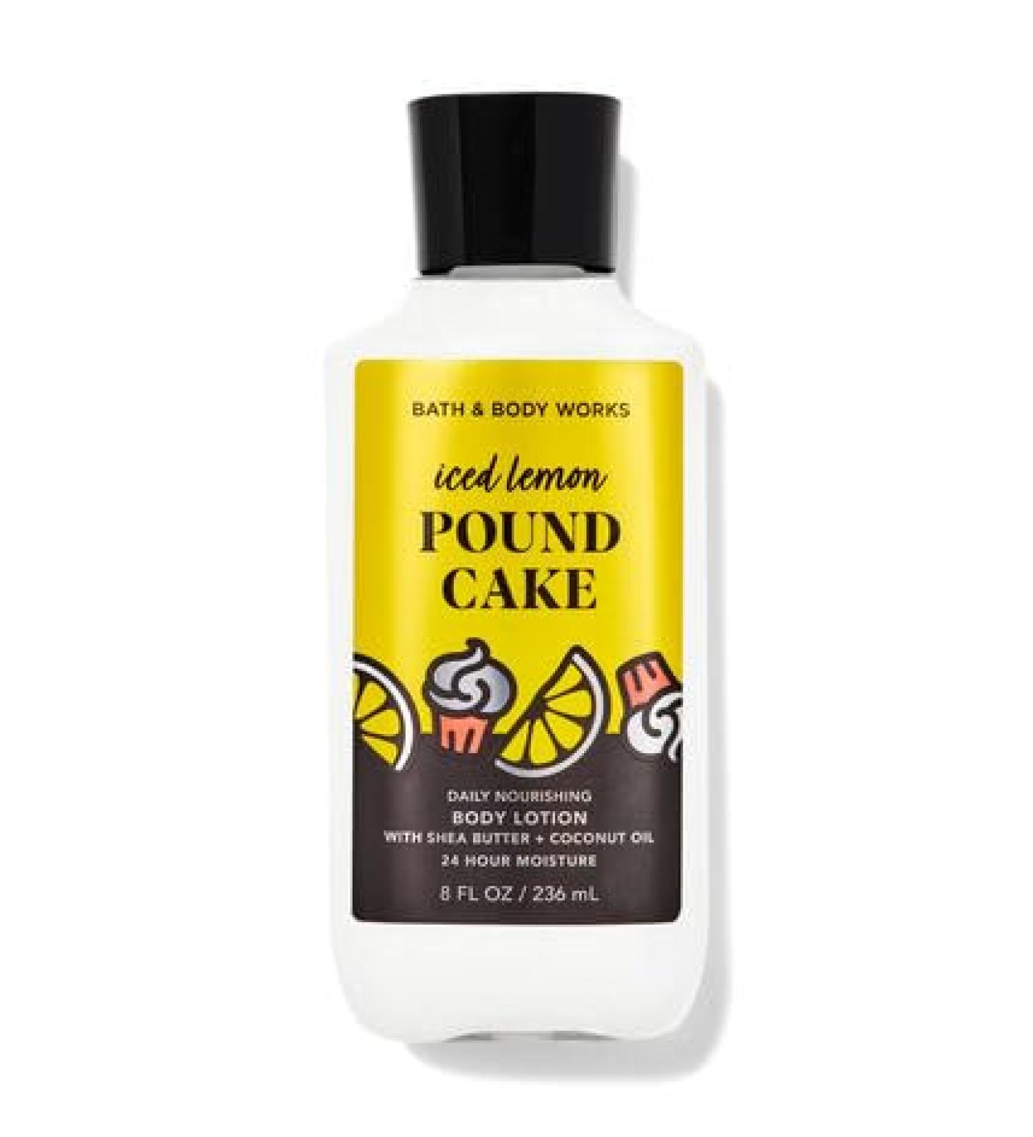 Bath Body Iced lemon Pound Cake Nourishing Body Lotion | 8 fl Oz