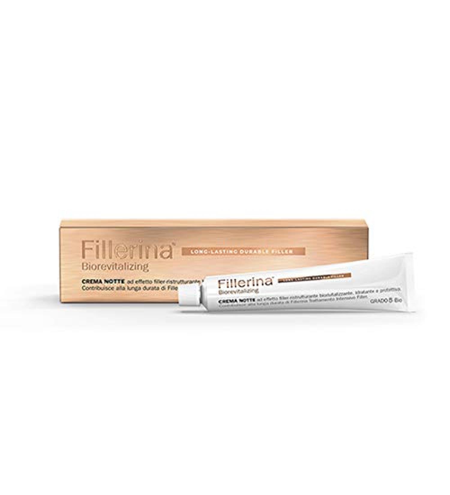 Fillerina Fillerina BIOREVITALIZING LONG LASTING DURABLE FILLER Night Cream Face Filling Effect Anti-Wrinkle Grade 5-Bio 50 ml