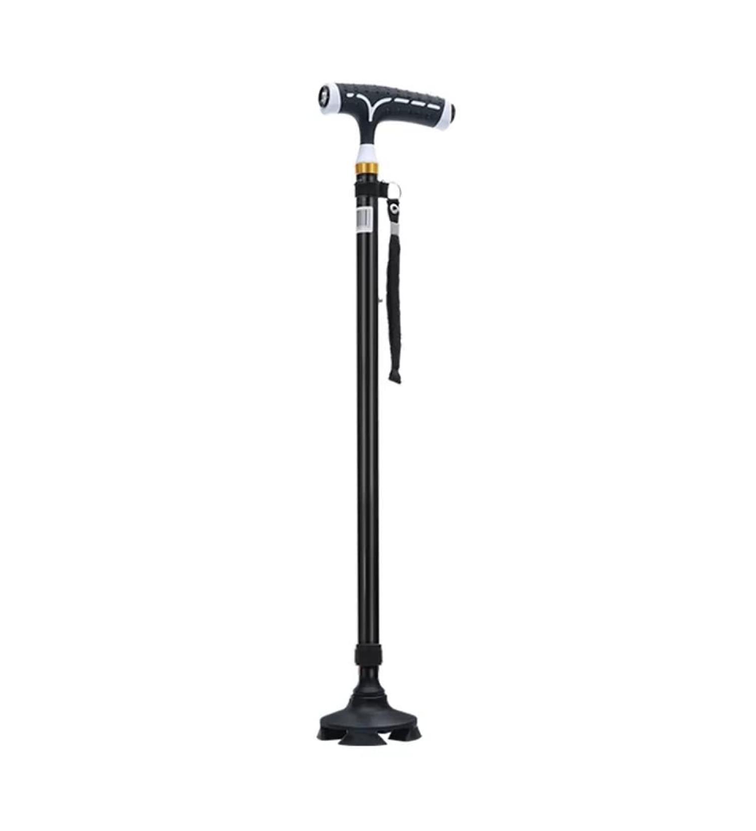 Crutches for The Elderly Four-Legged Telescopic Elderly Aluminum Alloy Lightweight Multifunctional Cane Cane with Light and Non-Slip Walking Stick (Color : B) Smooth Sailing - Buy Online on GoSupps.com