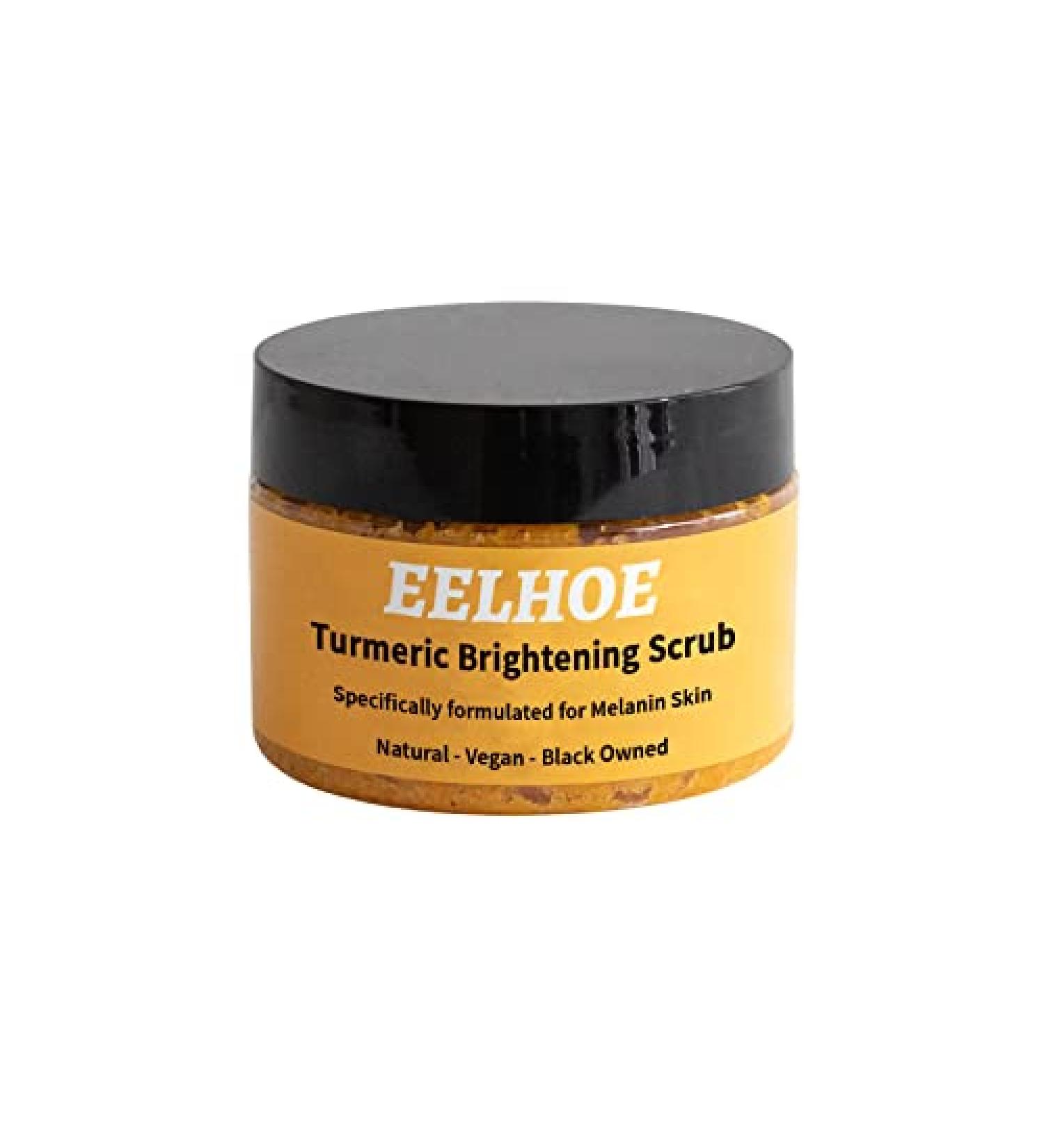 Turmeric Brightening Scrub - Natural Exfoliating Sea Salt Body Scrub for Dark Areas & Hyperpigmentation | Smooth & Radiant Skin - Buy Online on GoSupps.com