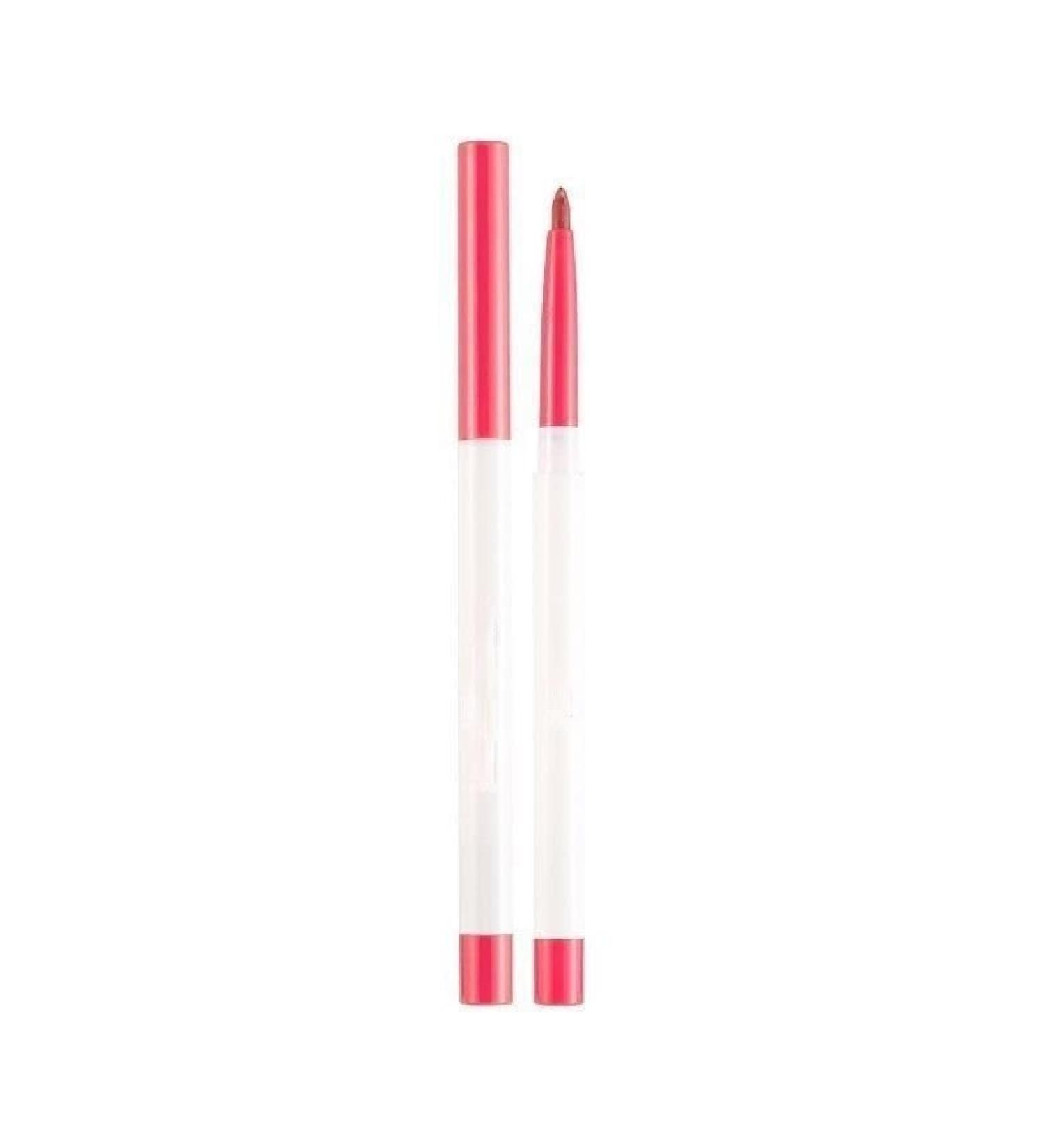 BADALO Extremely fine waterproof eyeliner. Ultra-fine long-lasting smudge-proof pink eyeliner pen for female beginners (size: 3 Caramel Cheetos)
