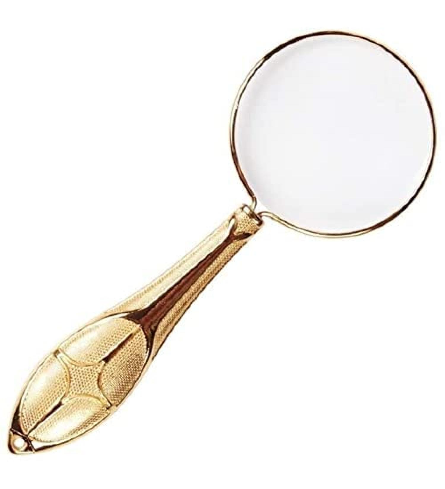 Magnifiers Magnifying Glass 10X Metal Handheld Magnifier Optical Lens Reading Loupe for Reading Observation Map - Buy Online on GoSupps.com