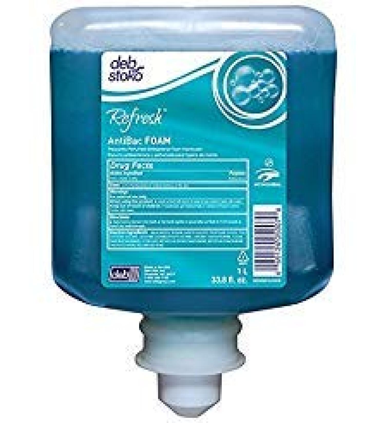Deb Group Refresh AntiBac Foam Hand Cleanser 1 L (6 Pack)