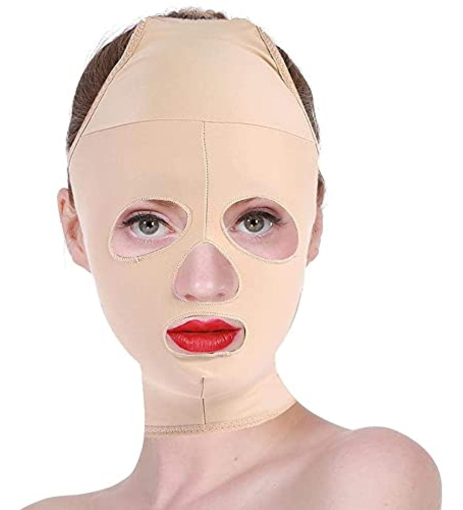 Face Slimming Mask Full Coverage Lifting Face V Line Belt Weight Loss Double Chin Care Skin Relief Wrinkle Bandage Face Slimming Massage Belt(S)