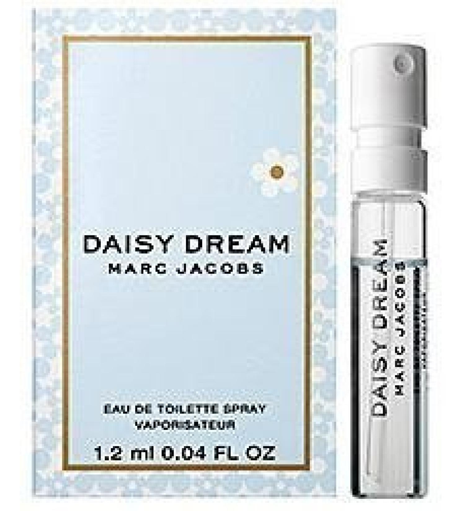 Marc Jacobs DAISY DREAM EDT Mini Spray Vial (.04oz/1.2ml) by MARC JACOBS Daisy Dream 0.04 Fl Oz (Pack of 1)