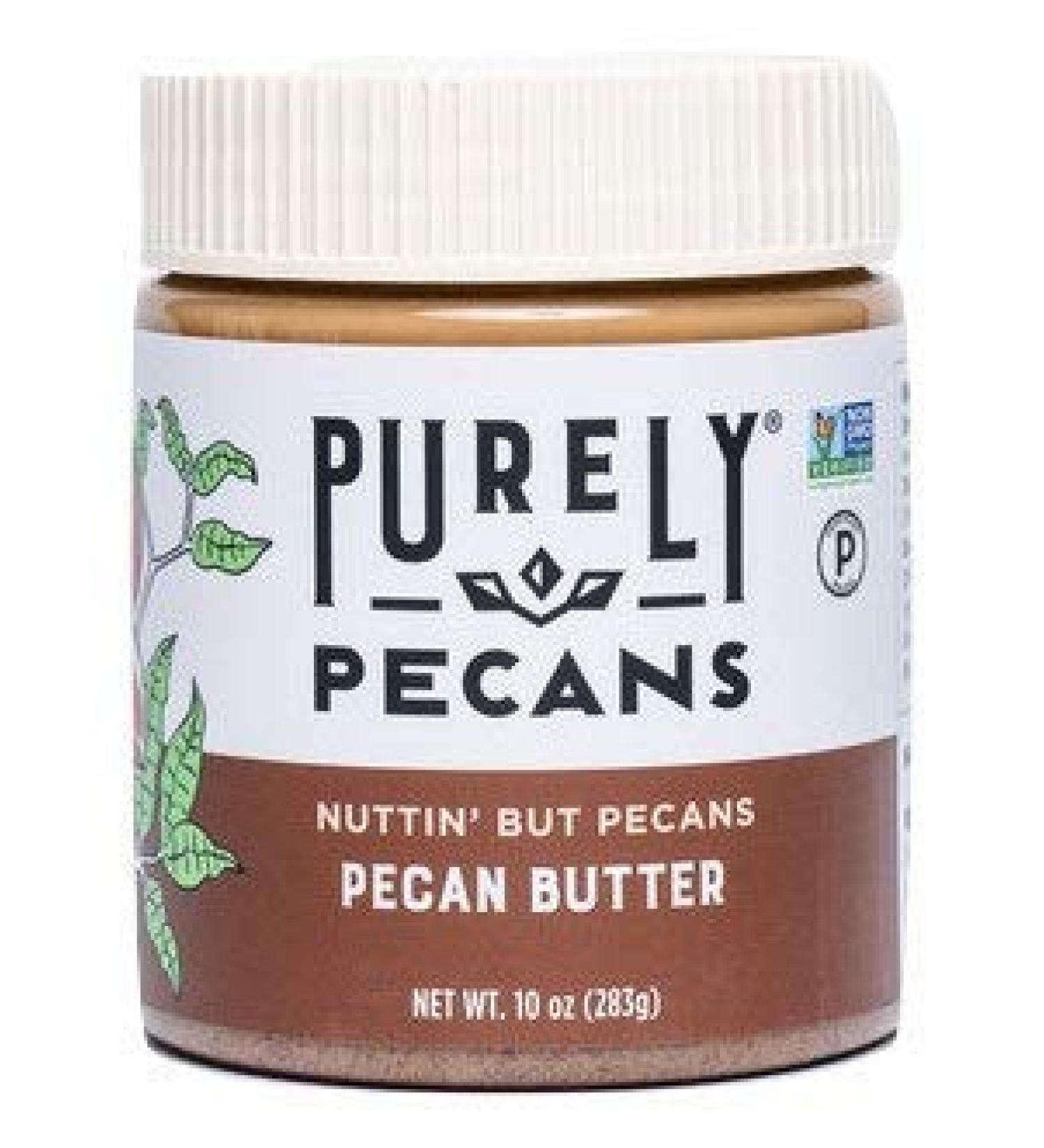 Purely Pecans Nut Butter - Gluten-Free, Non-GMO, Keto, Paleo, Kosher, Vegan - 10oz Creamy Pecan Butter - Buy Online on GoSupps.com