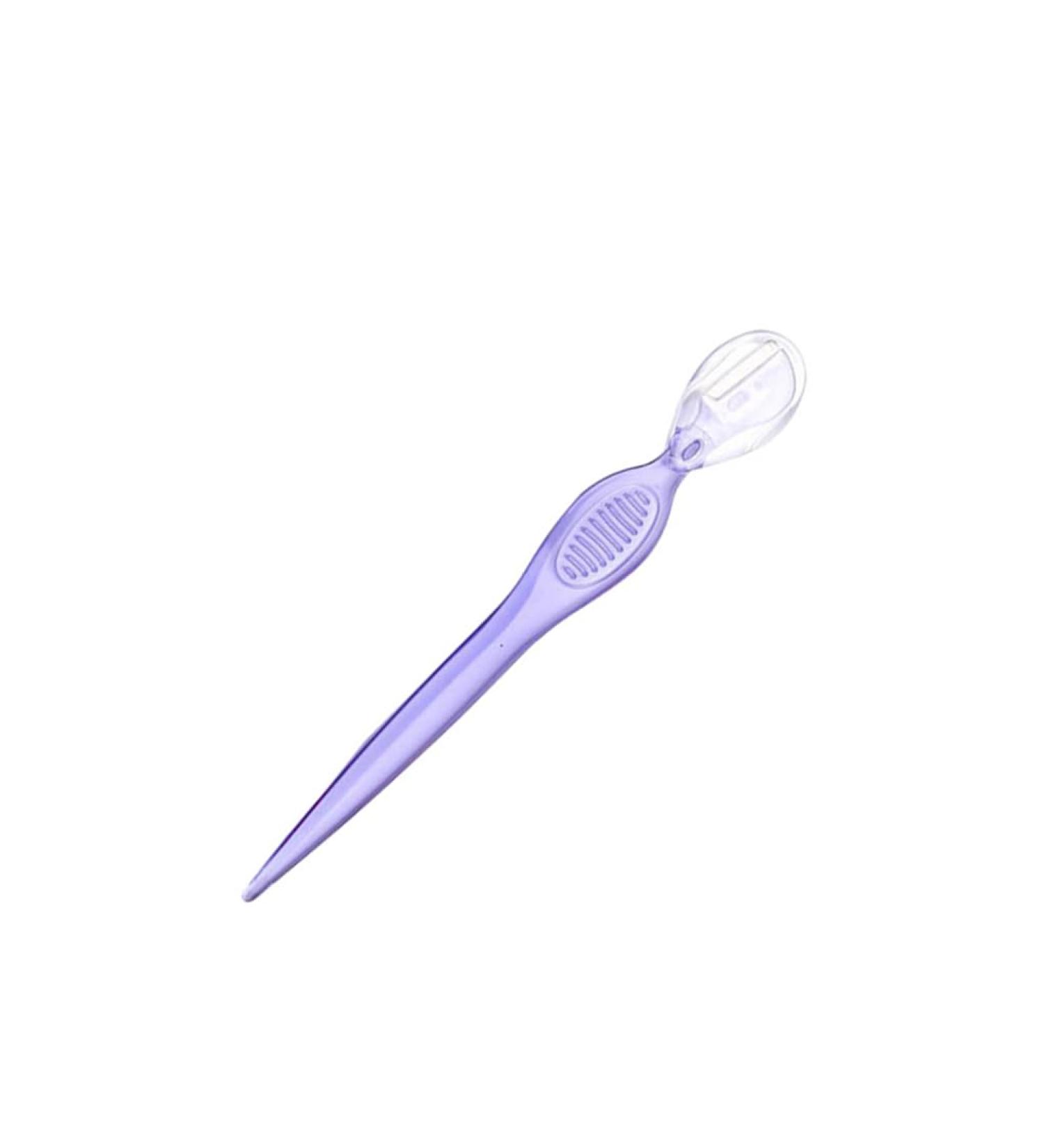 Outil de maquillage mod le d'approvisionnement de toilettage rasoir pour les yeux brun rasoir pour le visage accessoires de style pochoir sourcils pratique pratique Violet transparent - Buy Online on GoSupps.com