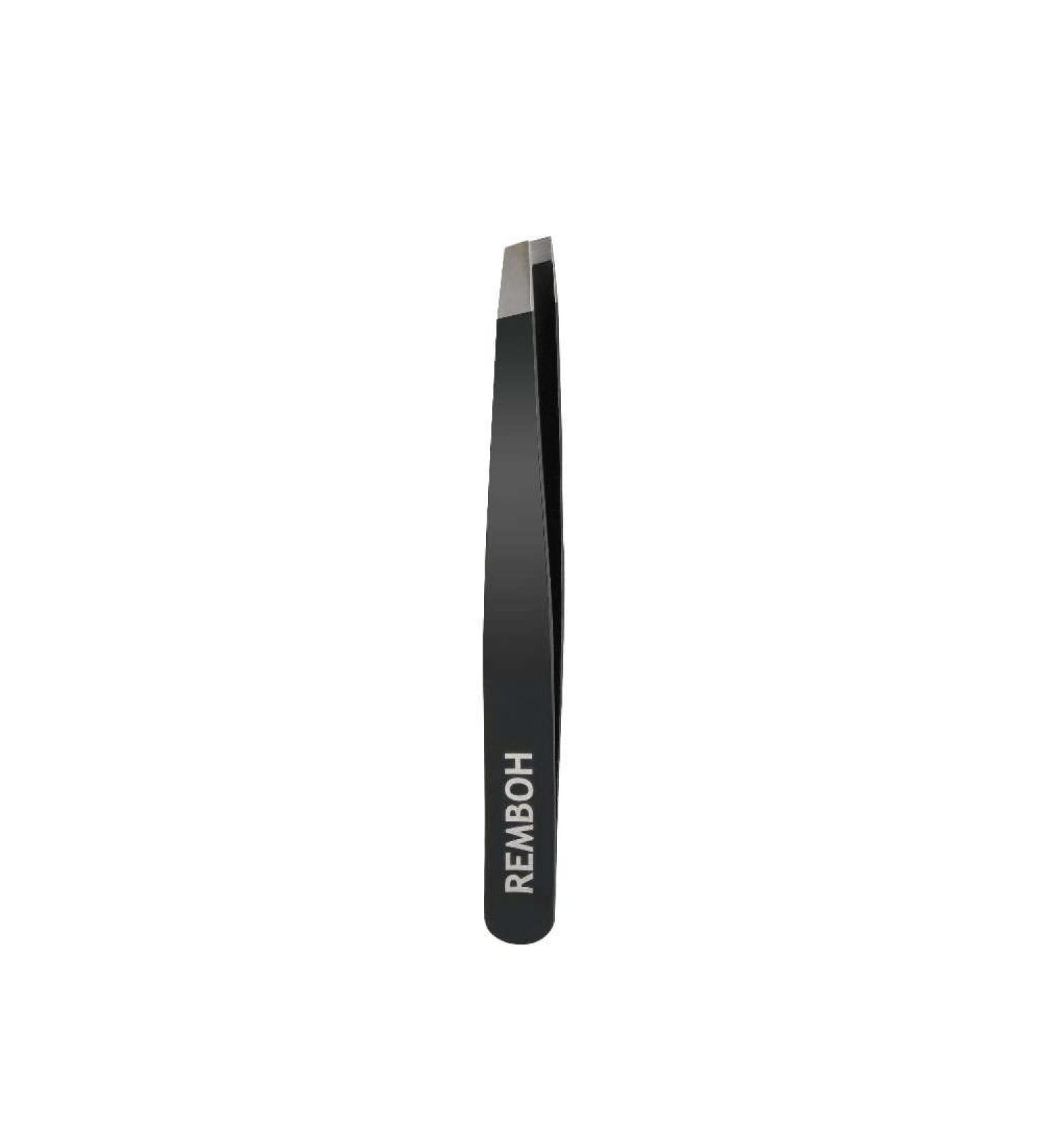 Remboh Stainless Steel Slant Tweezers - Professional Precision Eyebrow Tweezers - Buy Online on GoSupps.com