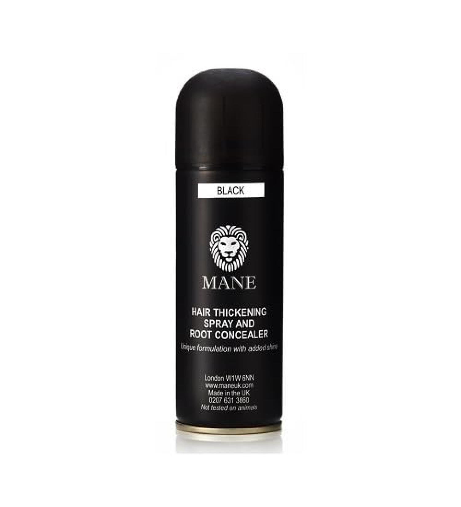 MANE Hair Thickening Fiber Spray (200 ml Jet Black) 6.76 Fl Oz (Pack of 1) Jet Black - Buy Online on GoSupps.com