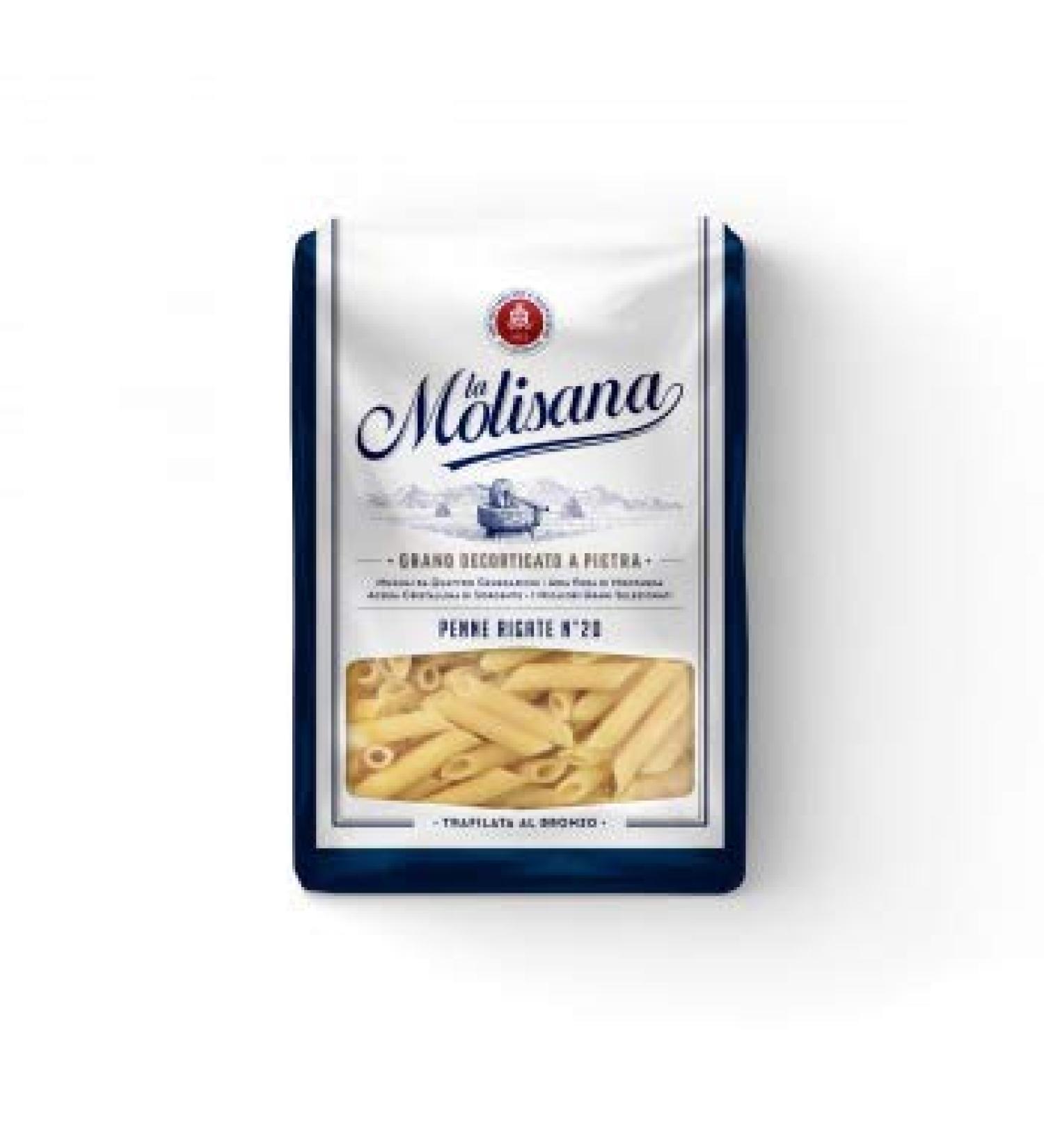 Pack of 5 La Molisana 100% Italian Penne Rigate pasta shapes No. 20 500g