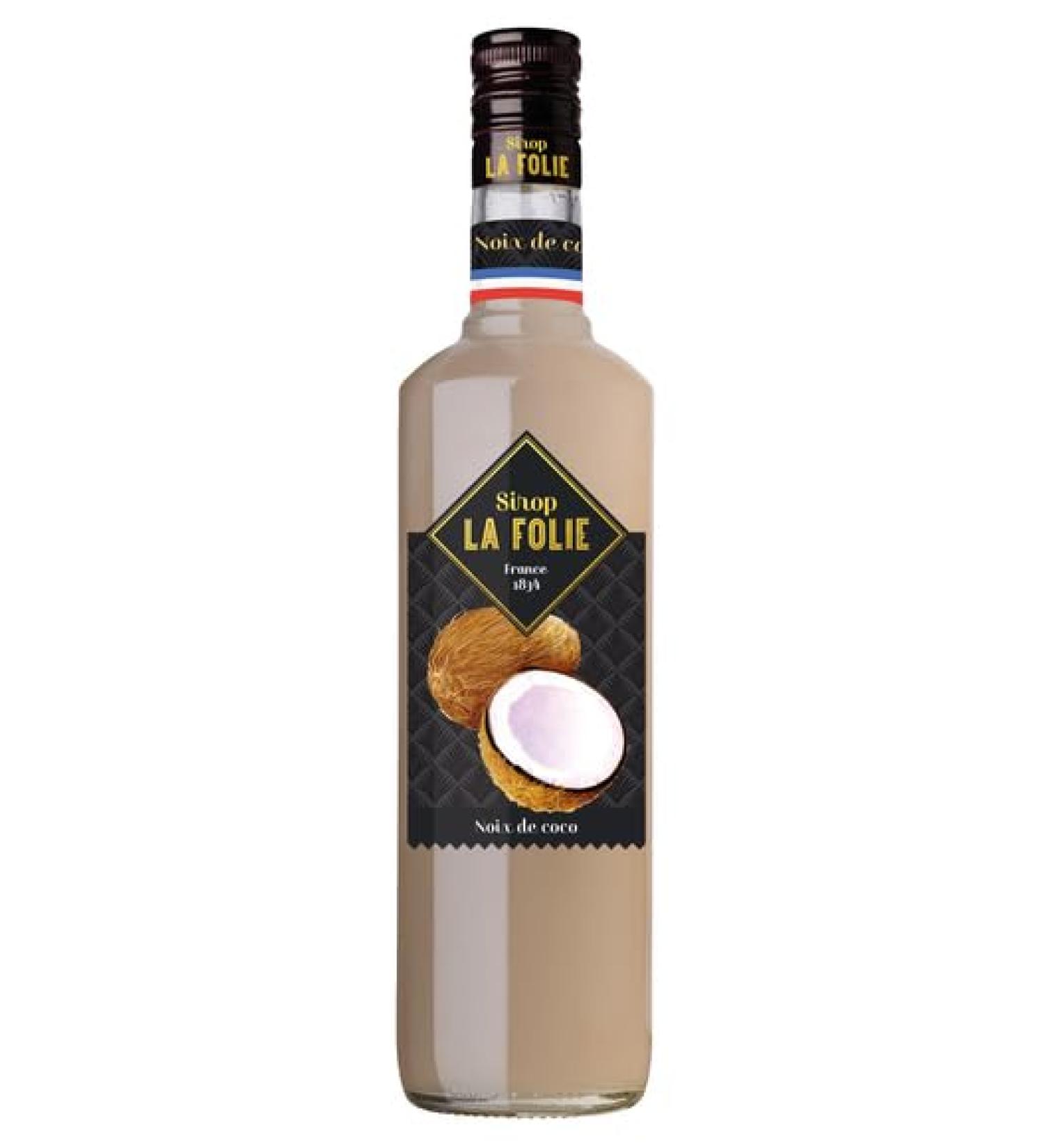 combine La Folie Syrup Coconut 70 cl Saumur