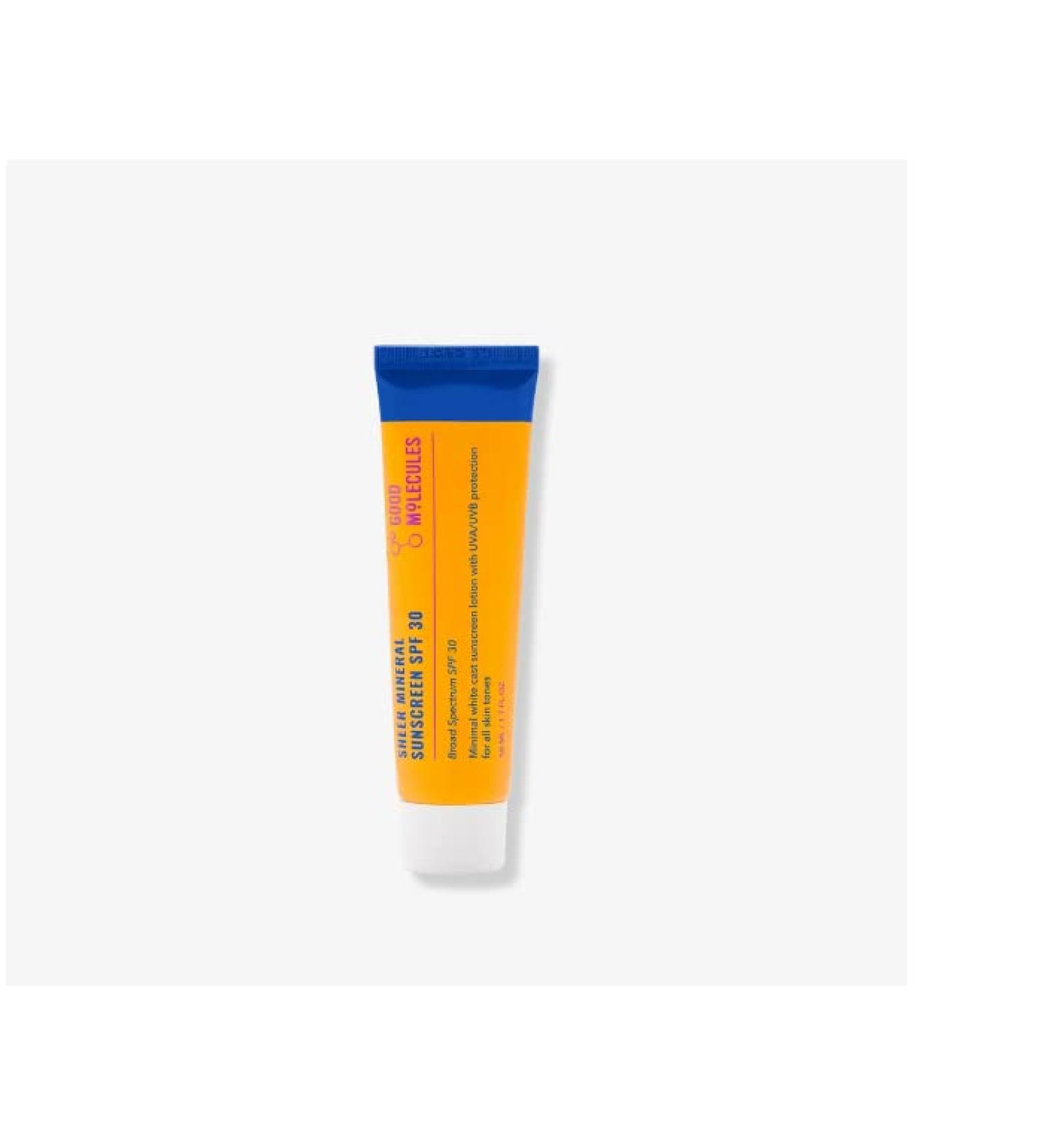 Mineral Broad Spectrum SPF 30 Sunscreen. Formulated with Grapeseed Oil and Hyaluronic Acid 1.7oz