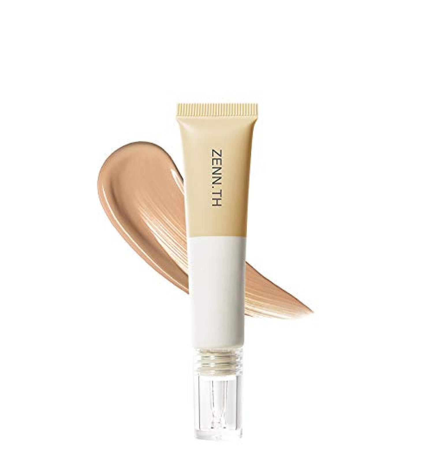 ZENN.TH All Day Perfecting Full Coverage Foundation (02) - Conceals Acne, Pores, Light Weight Liquid Formula for Flawless Skin - Buy Online on GoSupps.com