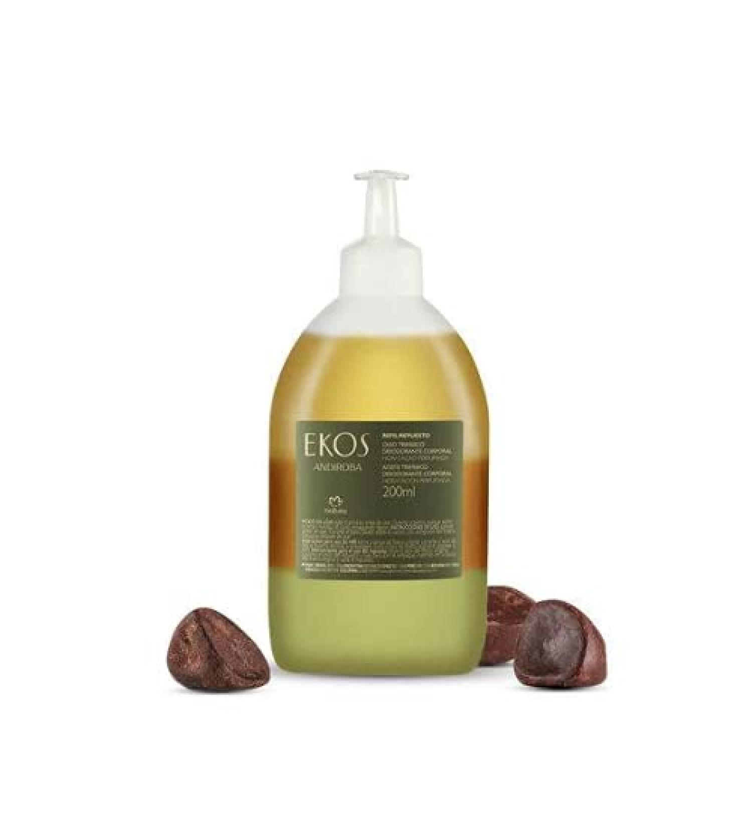 Natura - Linha Ekos (Andiroba) - Oleo Trifasico Corporal (Refil) 200 ML - (Ekos (Andiroba) Collection - Three-Phase Shower Oil 6.76 Fl Oz)